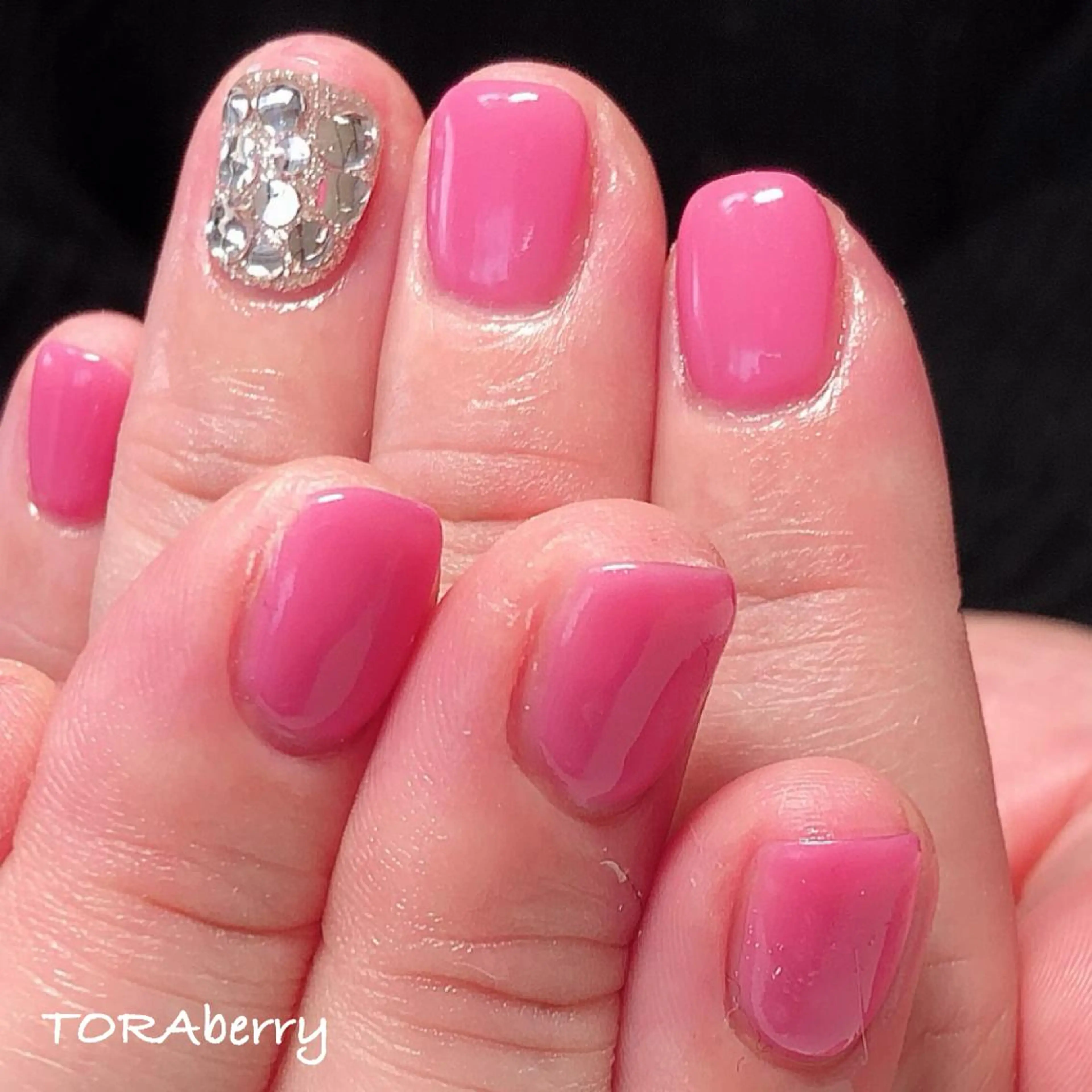 ネイル ピンク ハンドネイル ネイリスト なつみのネイルデザイン