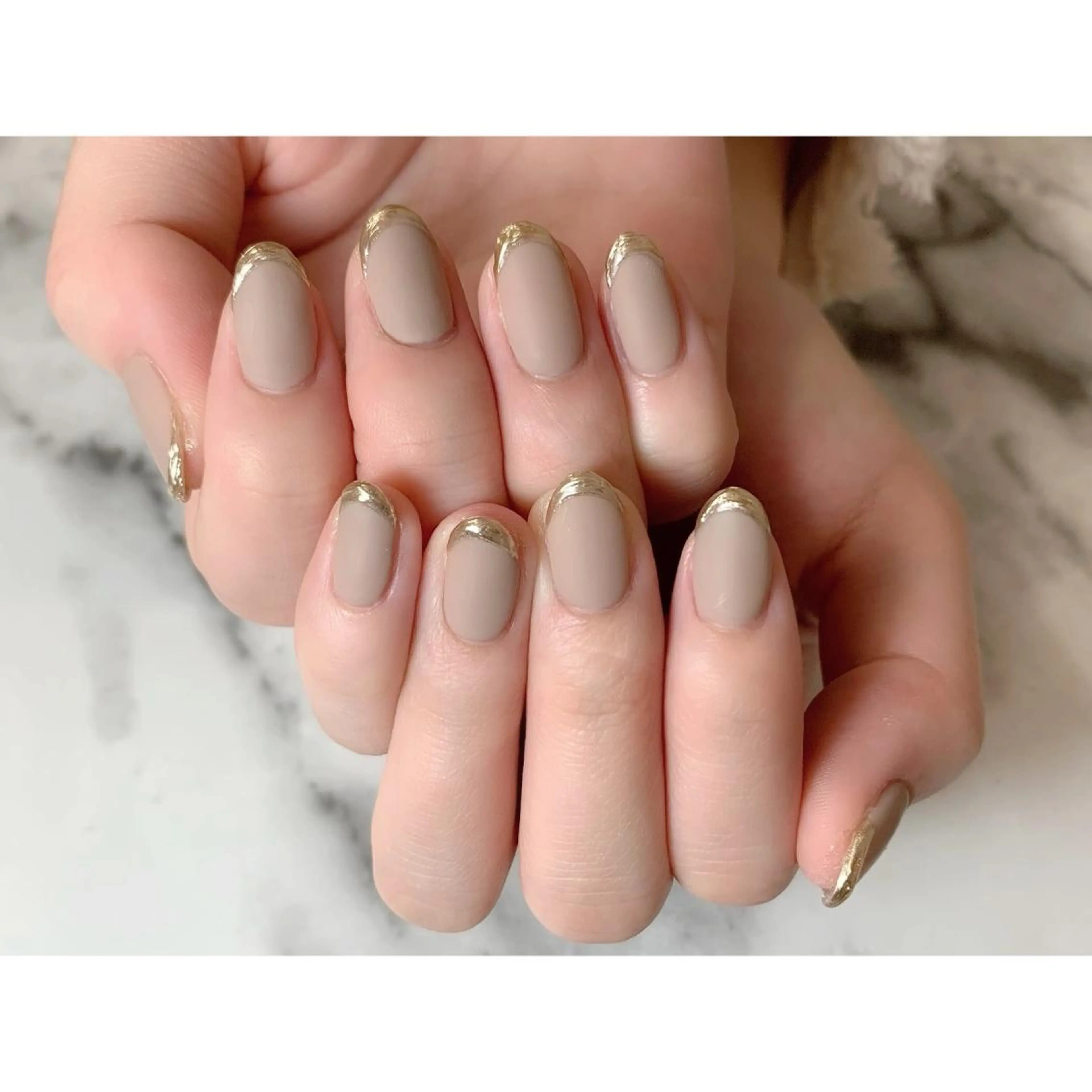 ネイル フレンチネイル ミラーネイル nailsalon maluriのネイルデザイン