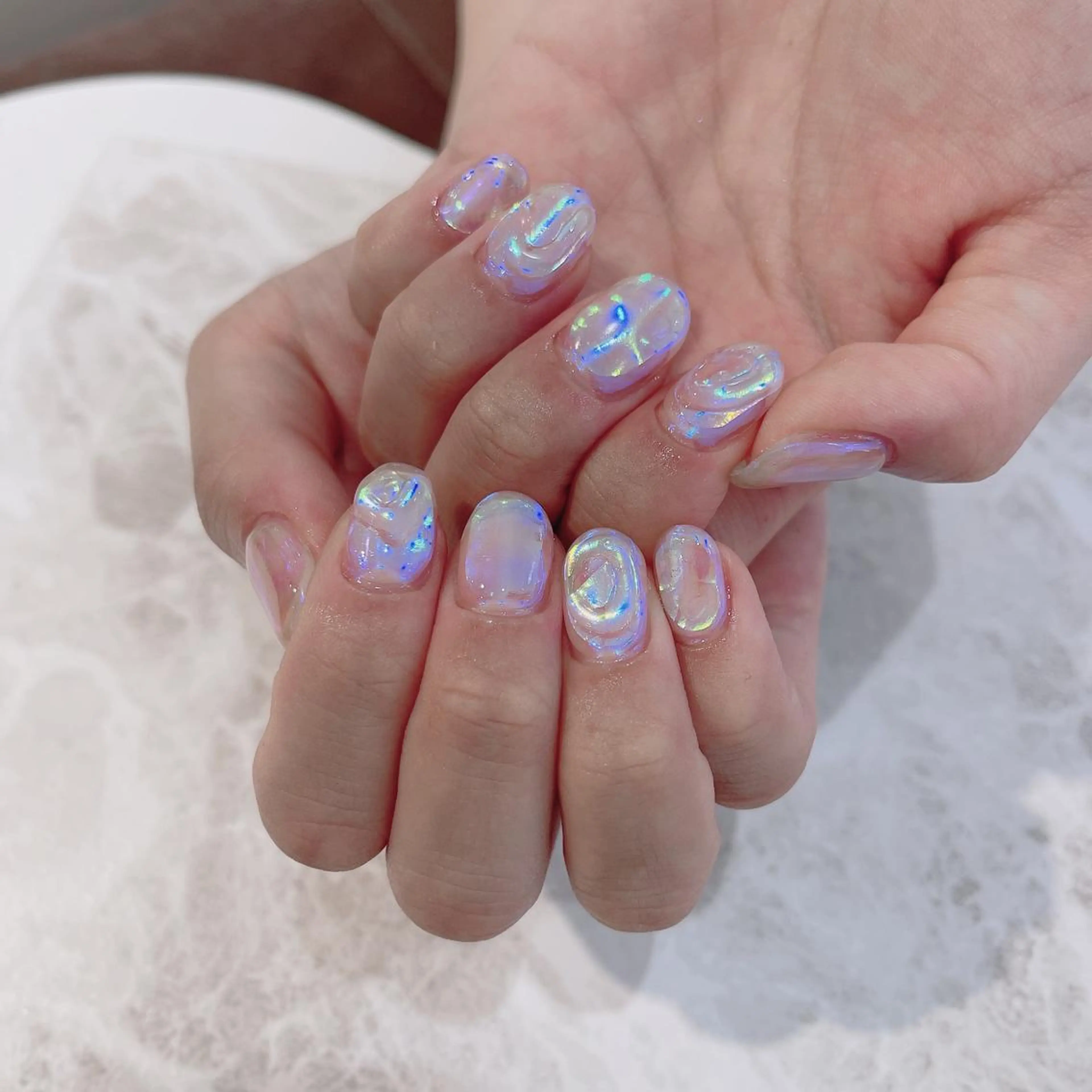 ネイル 氷ネイル・うるうるネイル Nailsalon Julius luna所属・Juliusluna FUZUKIのネイルデザイン