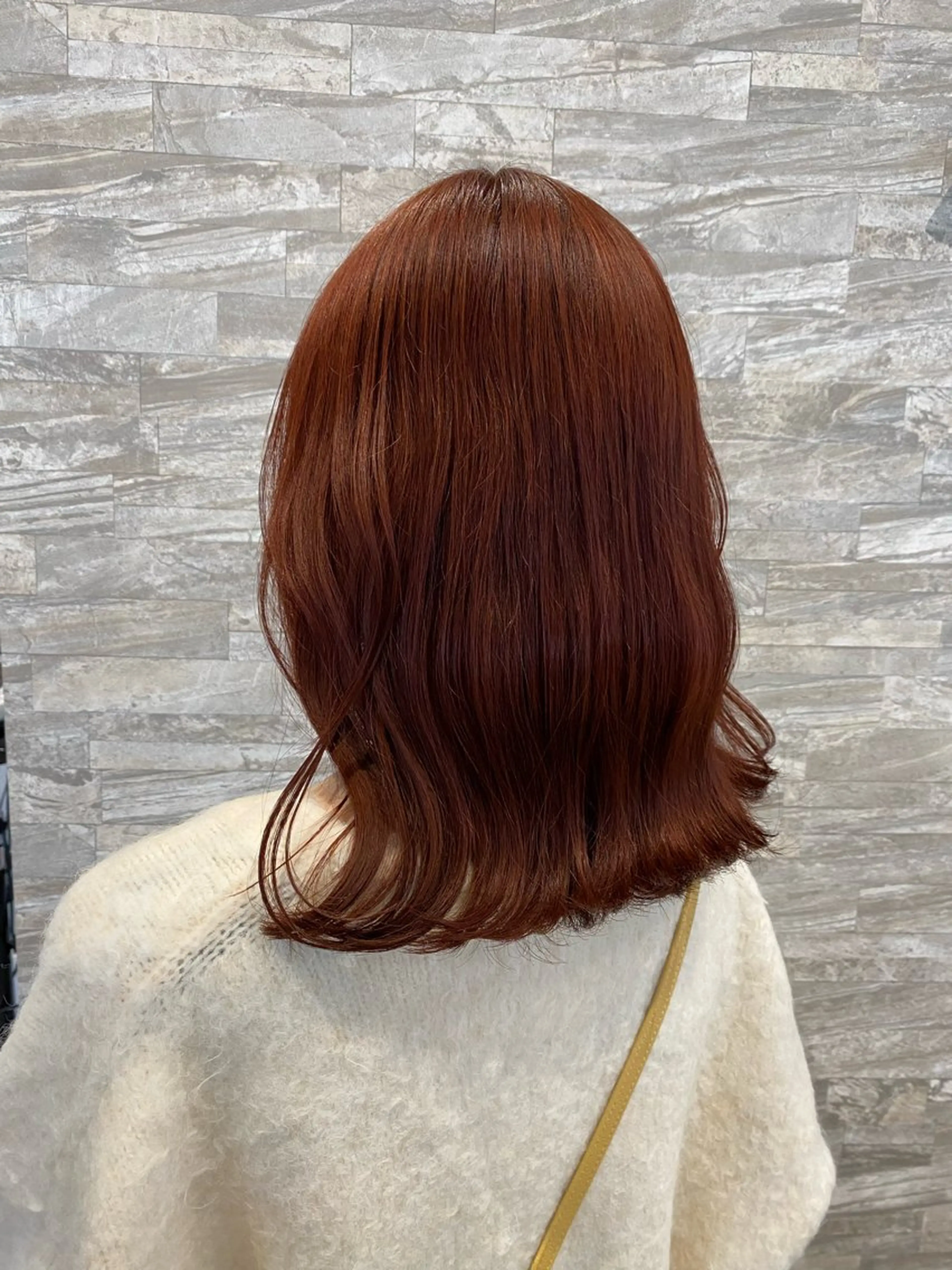 ミディアム カット ヘアカラー トリートメント JILL    hair所属・maki💖 暖色カラーのヘアスタイル