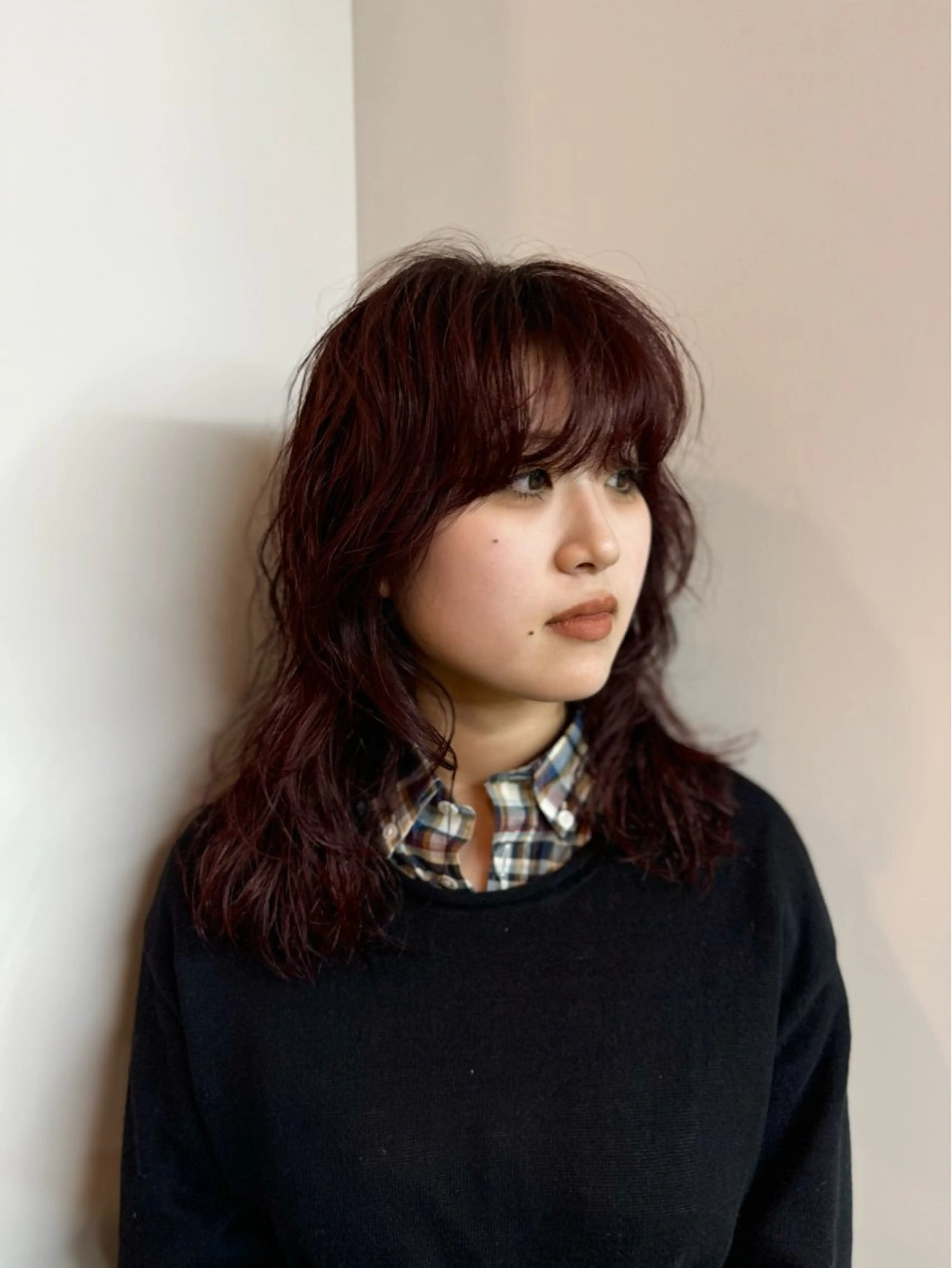 セミロング セミロングパーマ ヘアカラー SEE-SAW / LOBBY Rionのヘアスタイル