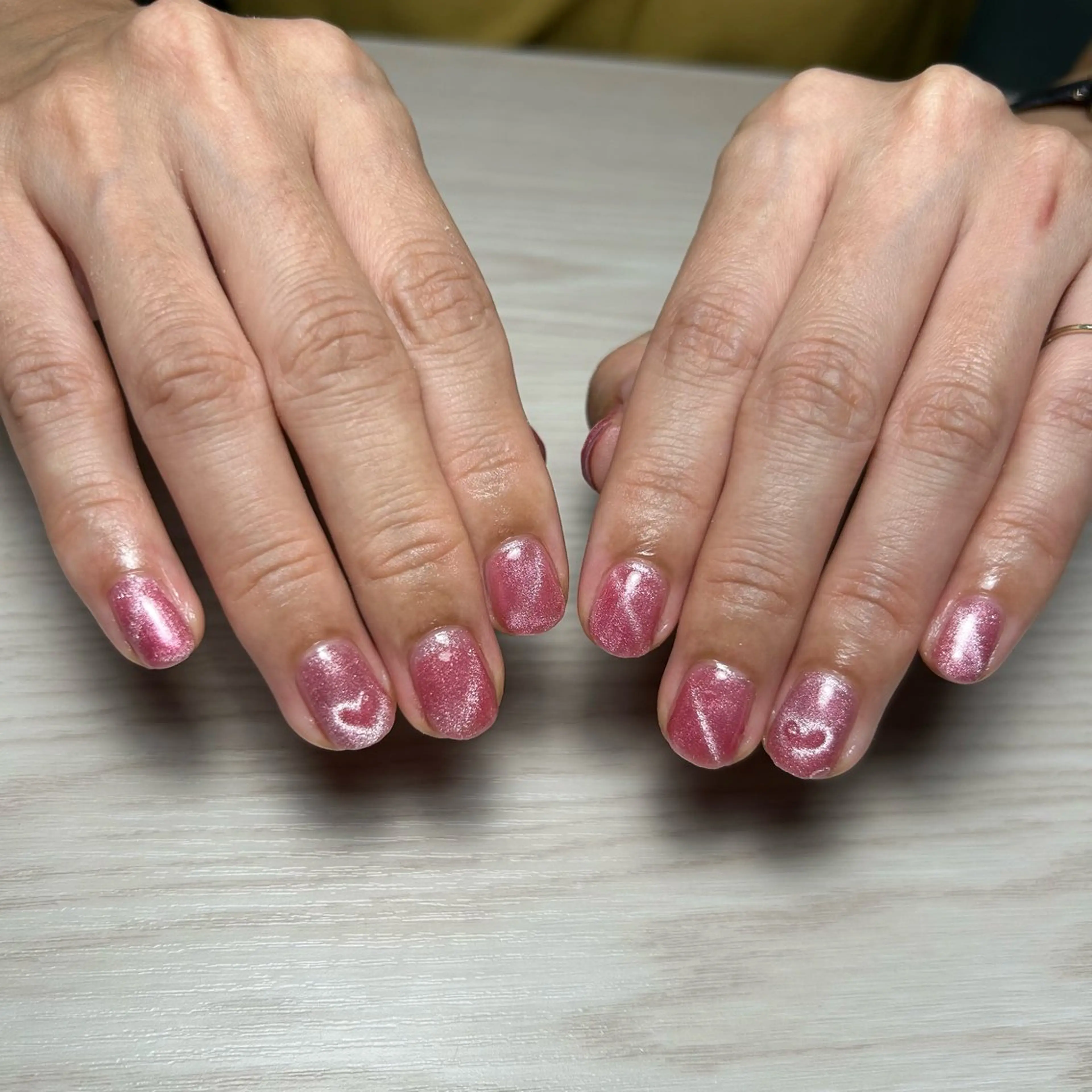 ネイル ハート マグネットネイル CHIMNEY ♡ﾈｲﾙ耳ツボのネイルデザイン