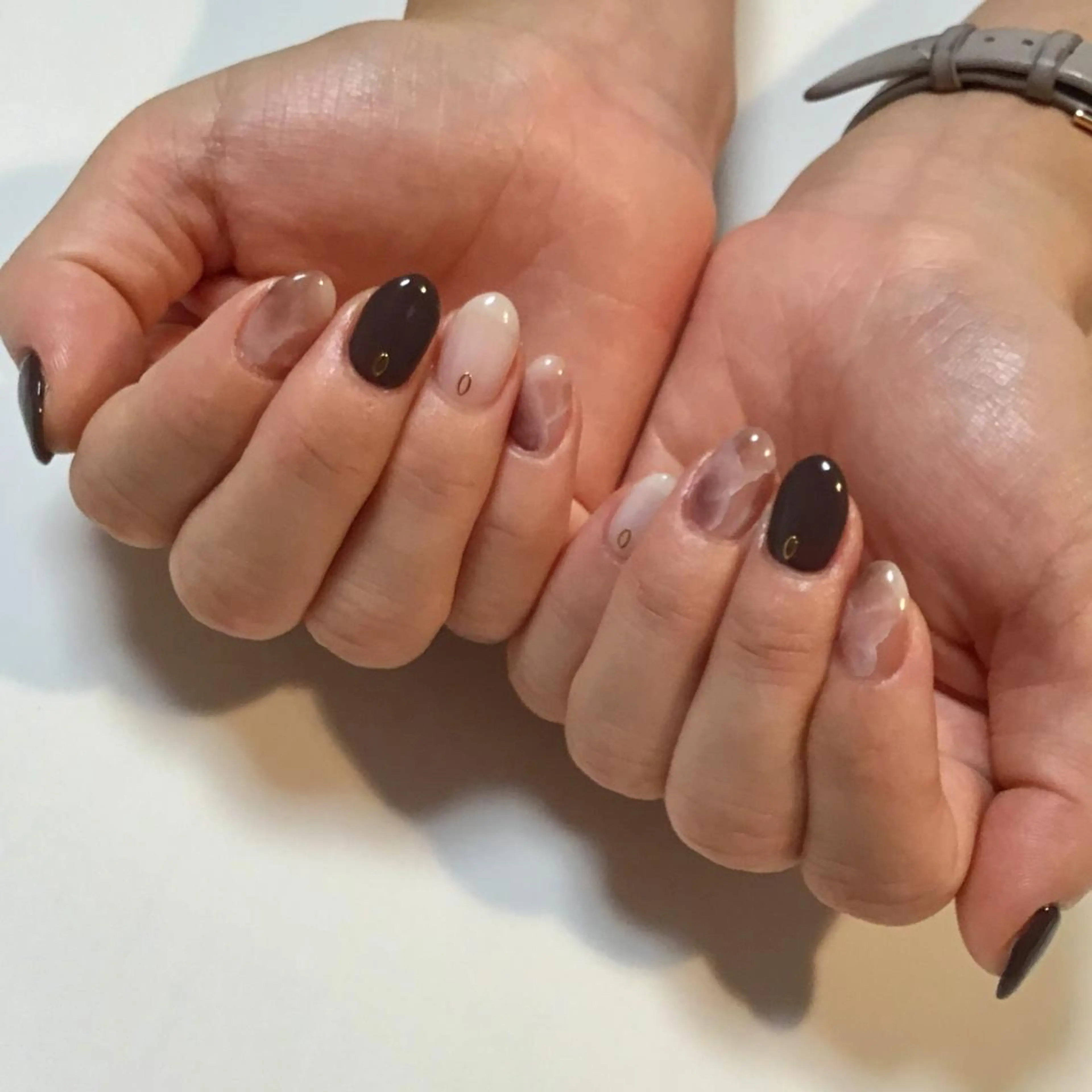 ネイル 大理石ネイル(マーブル) ネイル&フットケアサロンアイアムアイ所属・ネイリスト モリシタのネイルデザイン