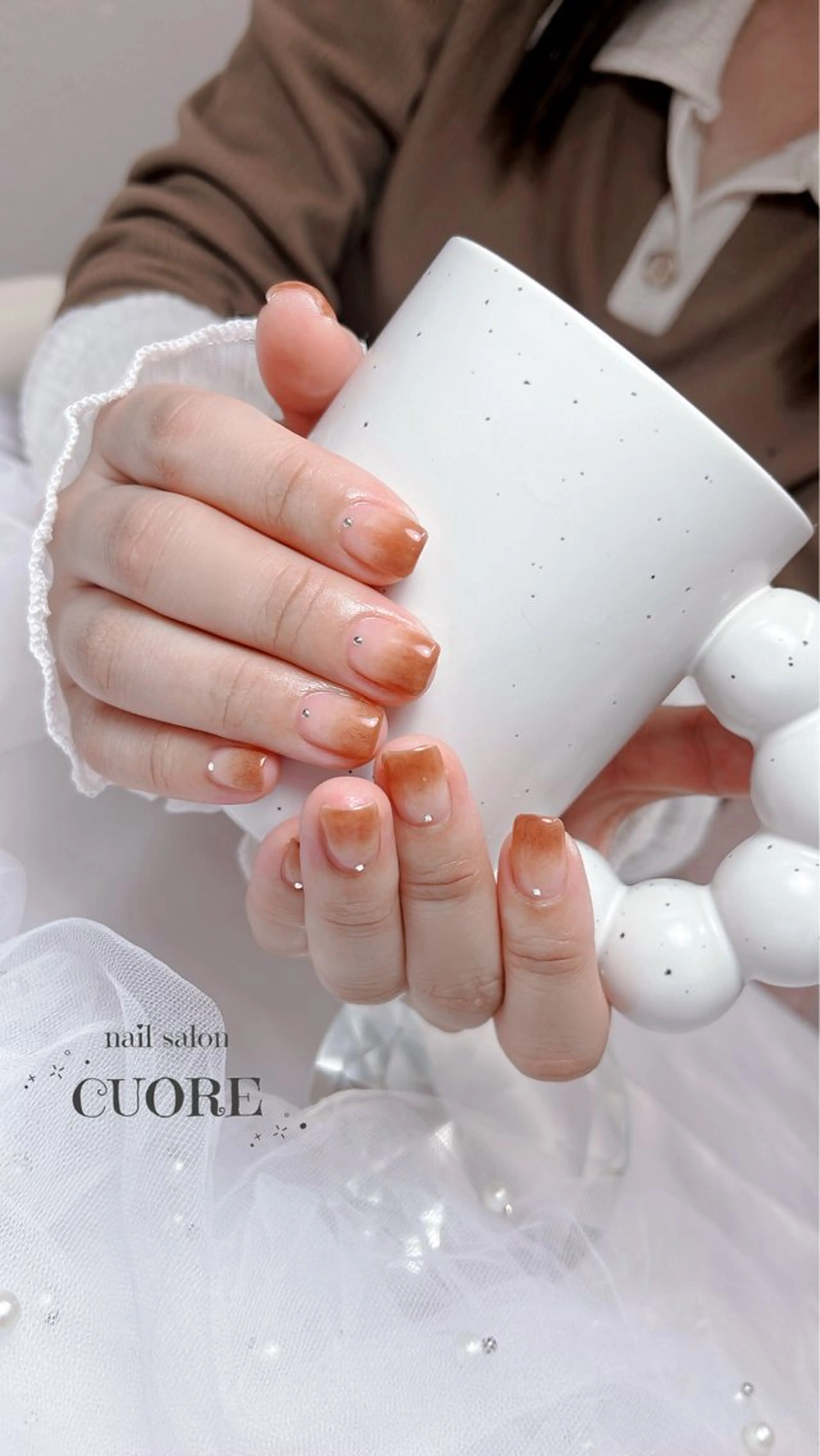 ネイル グラデーション オフィスネイル シンプルネイル ハンドネイル CUORE____nail所属・nail salon CUOREのネイルデザイン