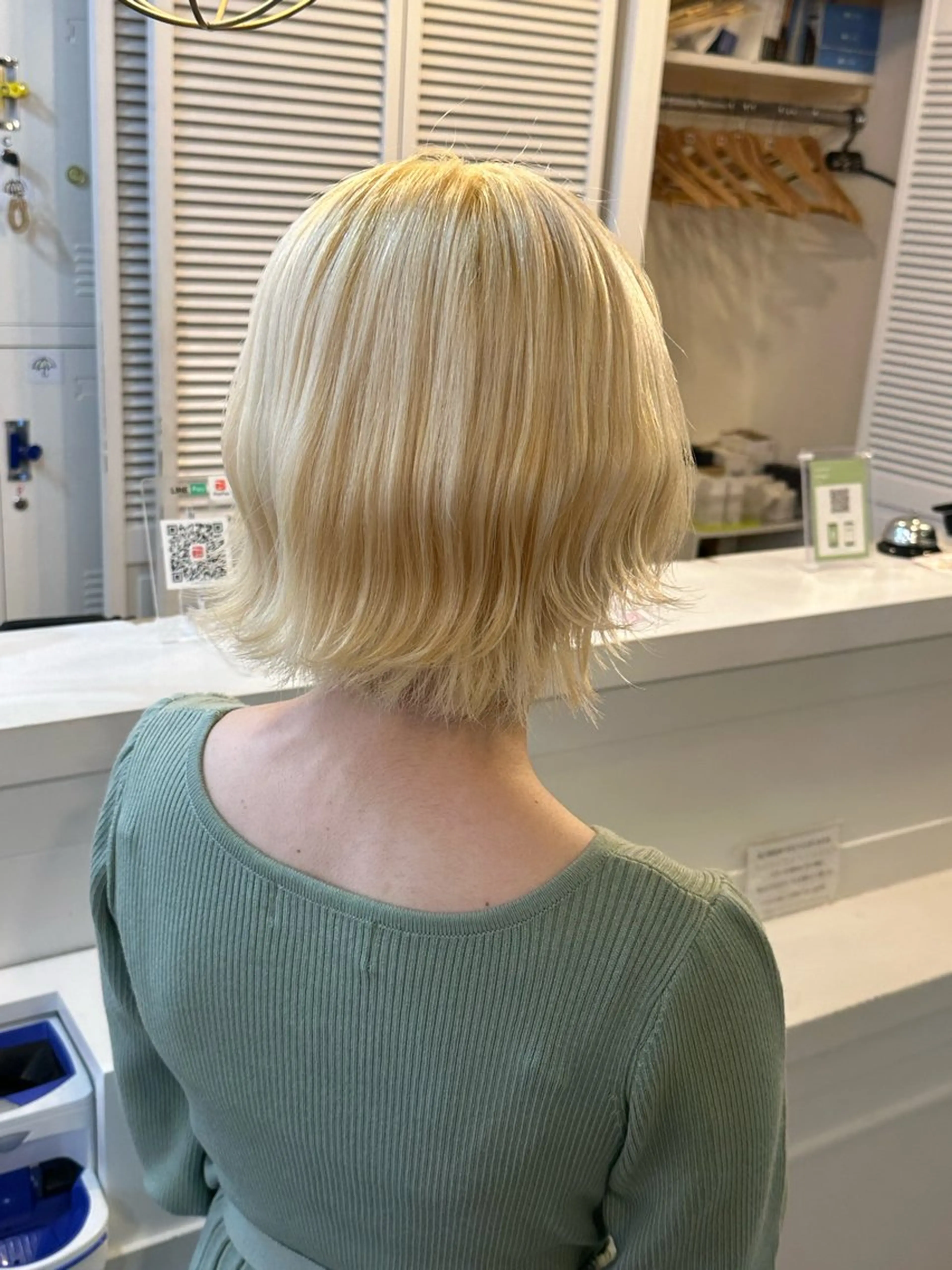 ミディアム カラー ブリーチ ブロンド カット ヘアカラー トリートメント 🩵透明感/高発色 /難波/北原佑記🌸のヘアスタイル