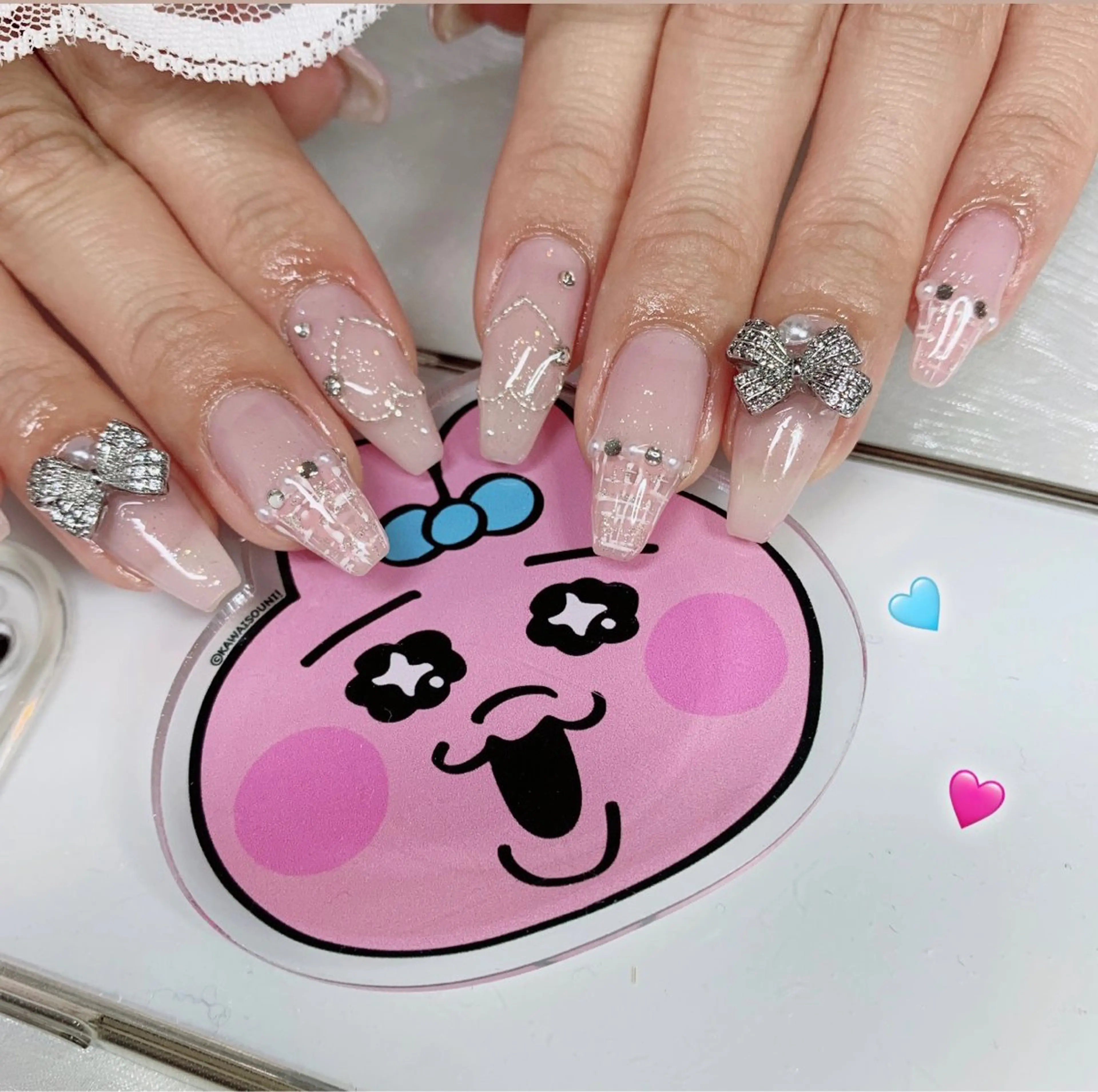 ネイル ハンドネイル La neige* yuki 🥯🍑のネイルデザイン