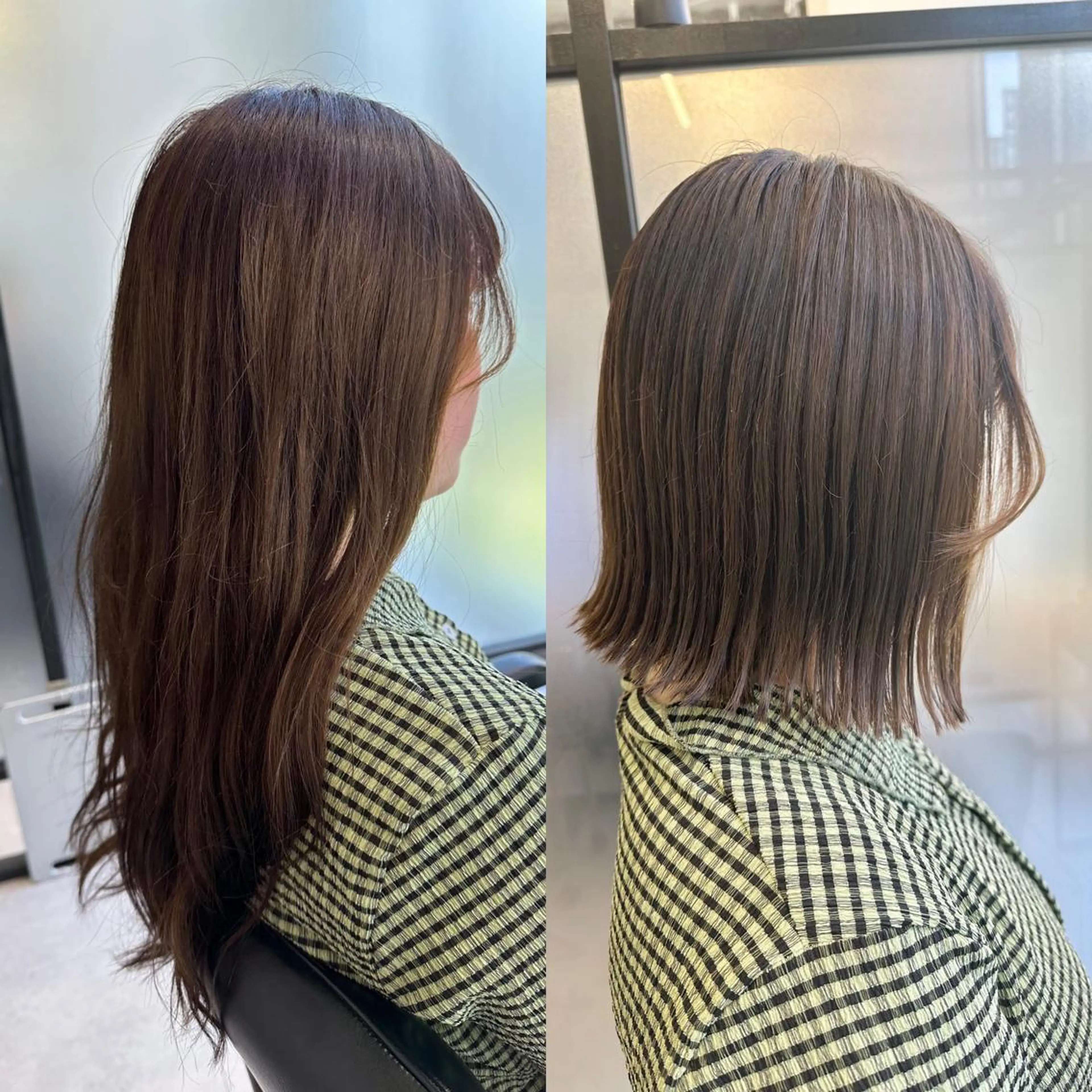 ミディアム ブリーチ毛にもできる 縮毛矯正OJIROのヘアスタイル