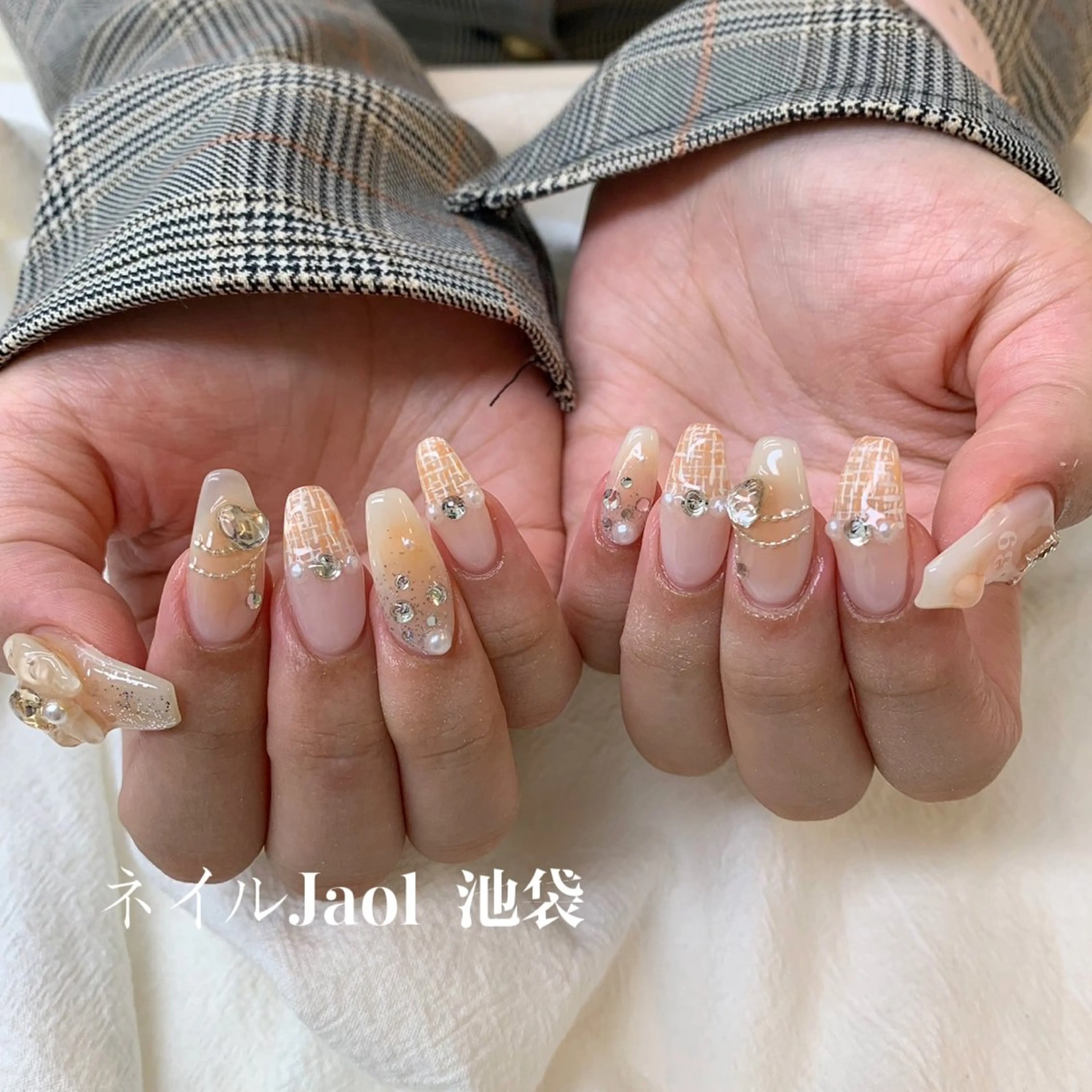 ロング ハンドネイル nail jaol池袋店所属・ネイルJaol 池袋のネイルデザイン