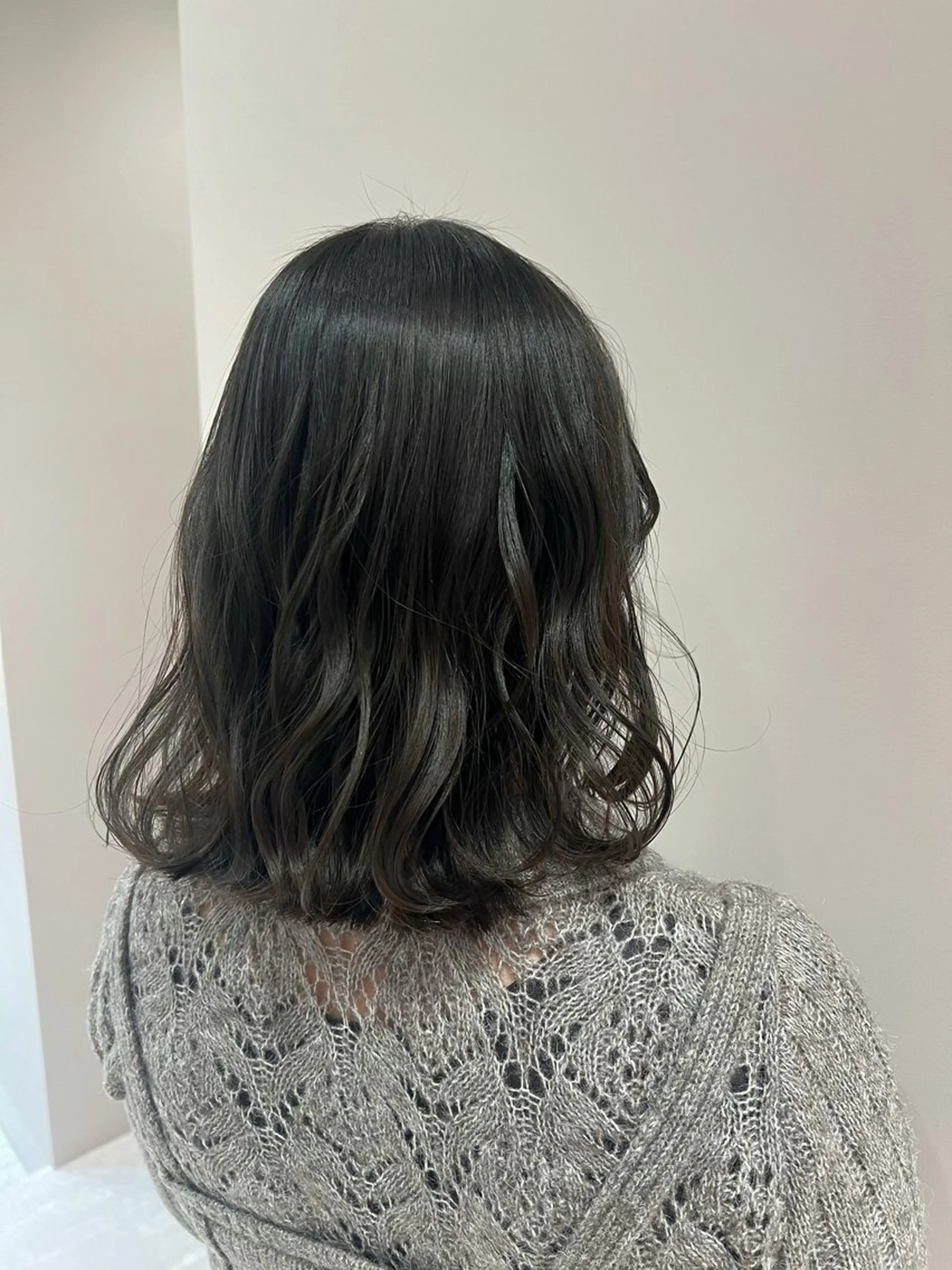 ミディアム ミディアムパーマ ボブ カット パーマ Luca  lino:a所属・山田 恭華 /パーマのヘアスタイル