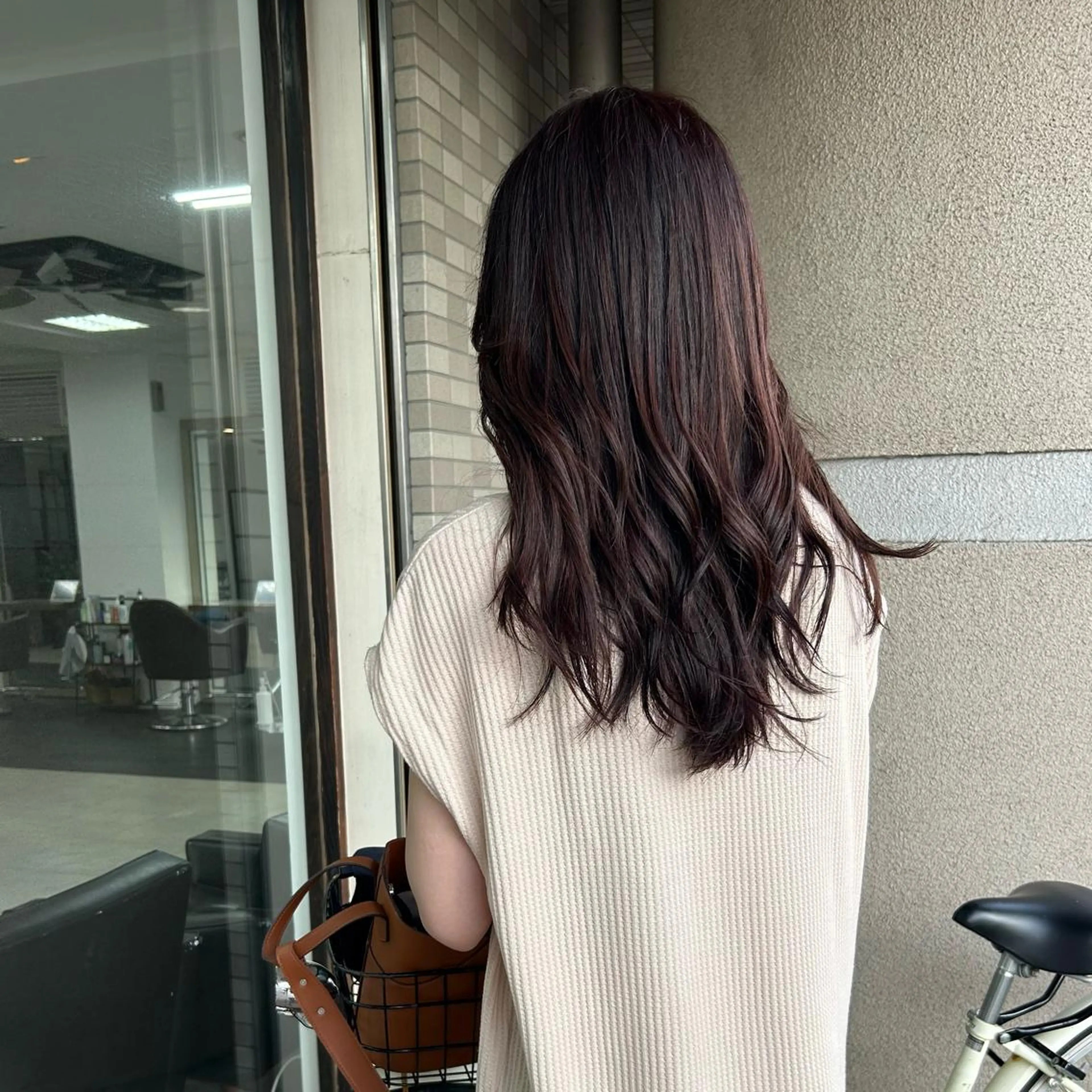 ロング レイヤーカット ダブルカラー/韓国 ヘア/さわのあかねのヘアスタイル
