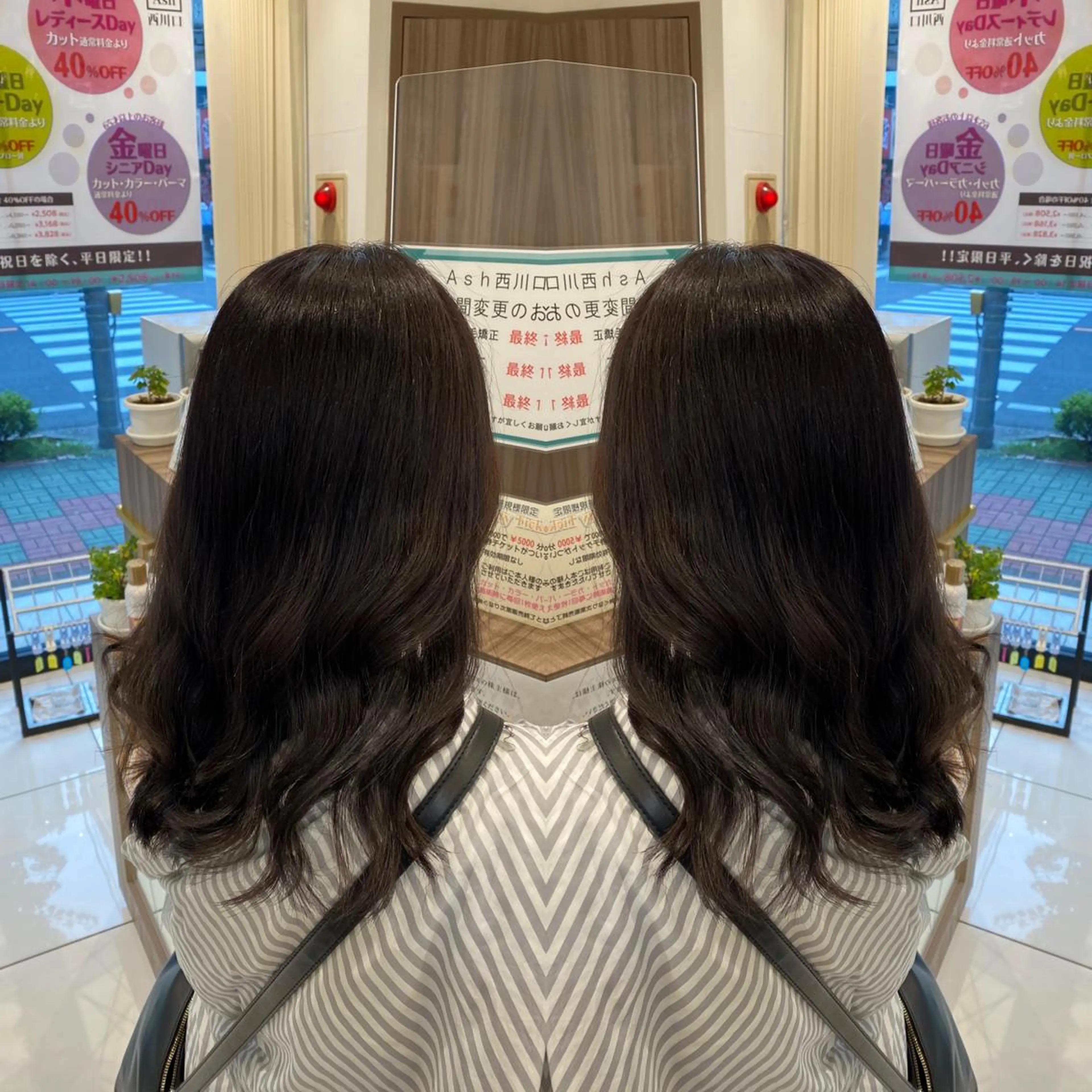セミロング バイオレットブラウン カット ヘアカラー 髪質改善カラー/店長 宮内秀峰のヘアスタイル