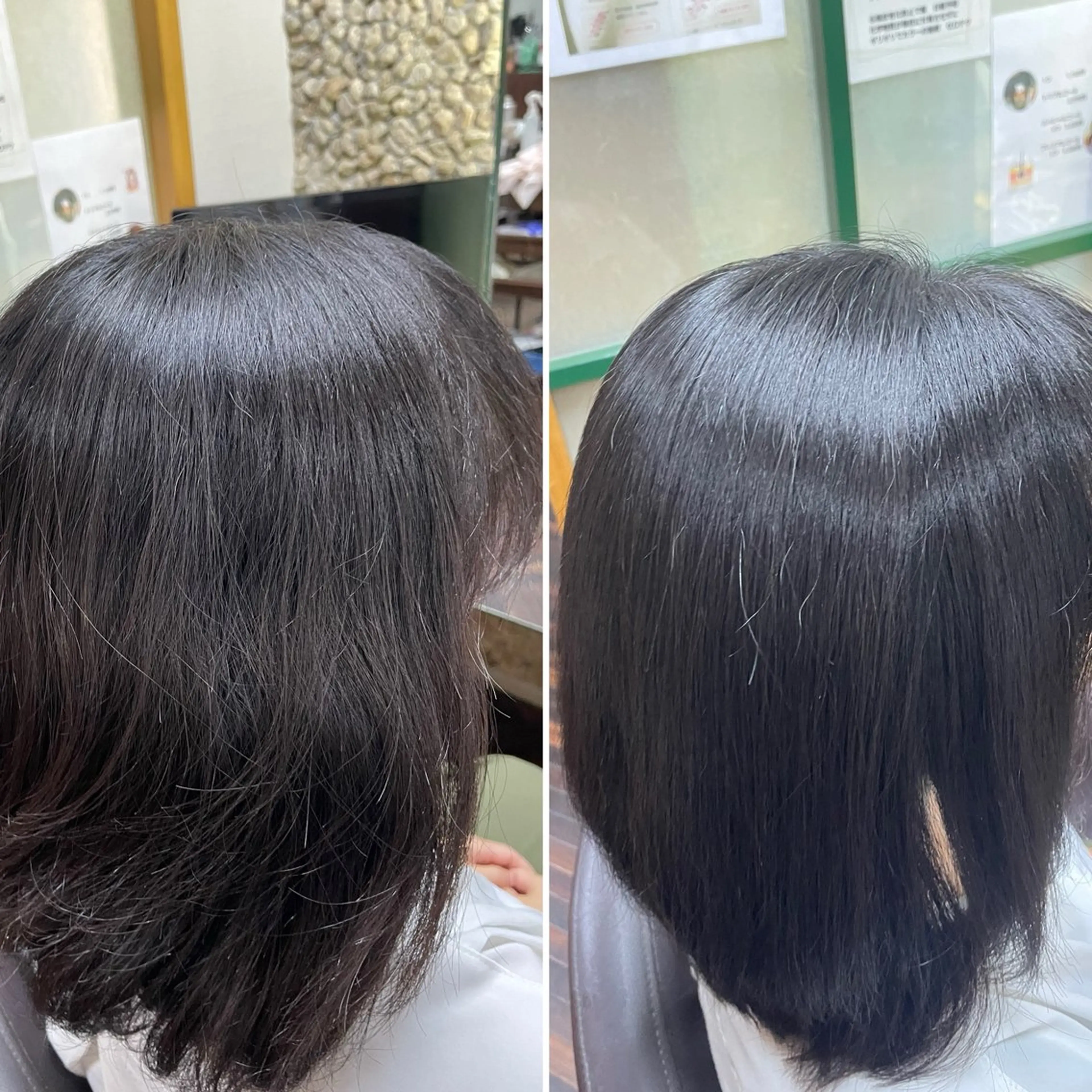 ミディアム くせ毛 katae sayoriのヘアスタイル