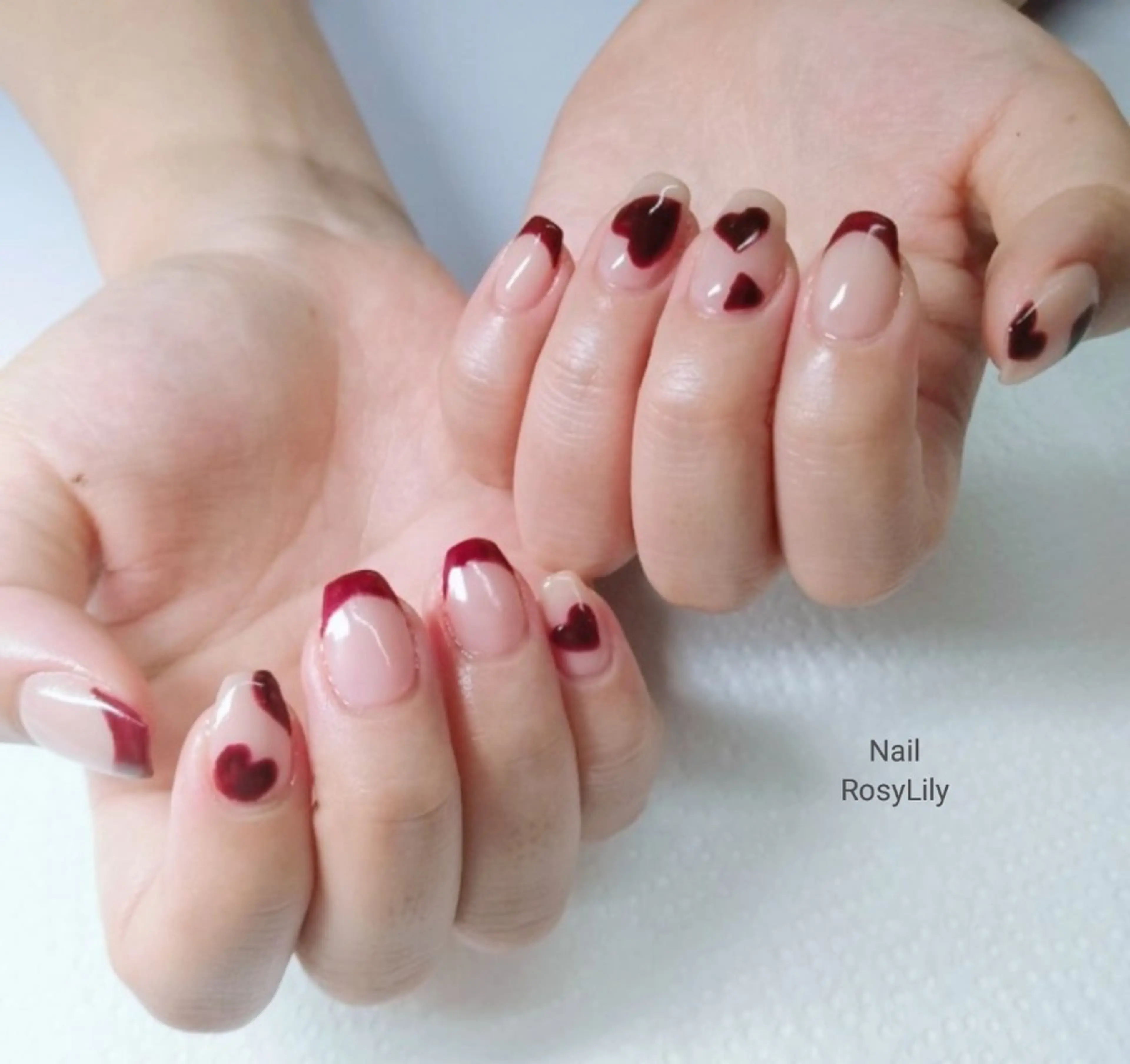 カラー ハンドネイル ハンドケア プライベートサロン RosyLily所属・プライベートサロン Rosy Lilyのネイルデザイン