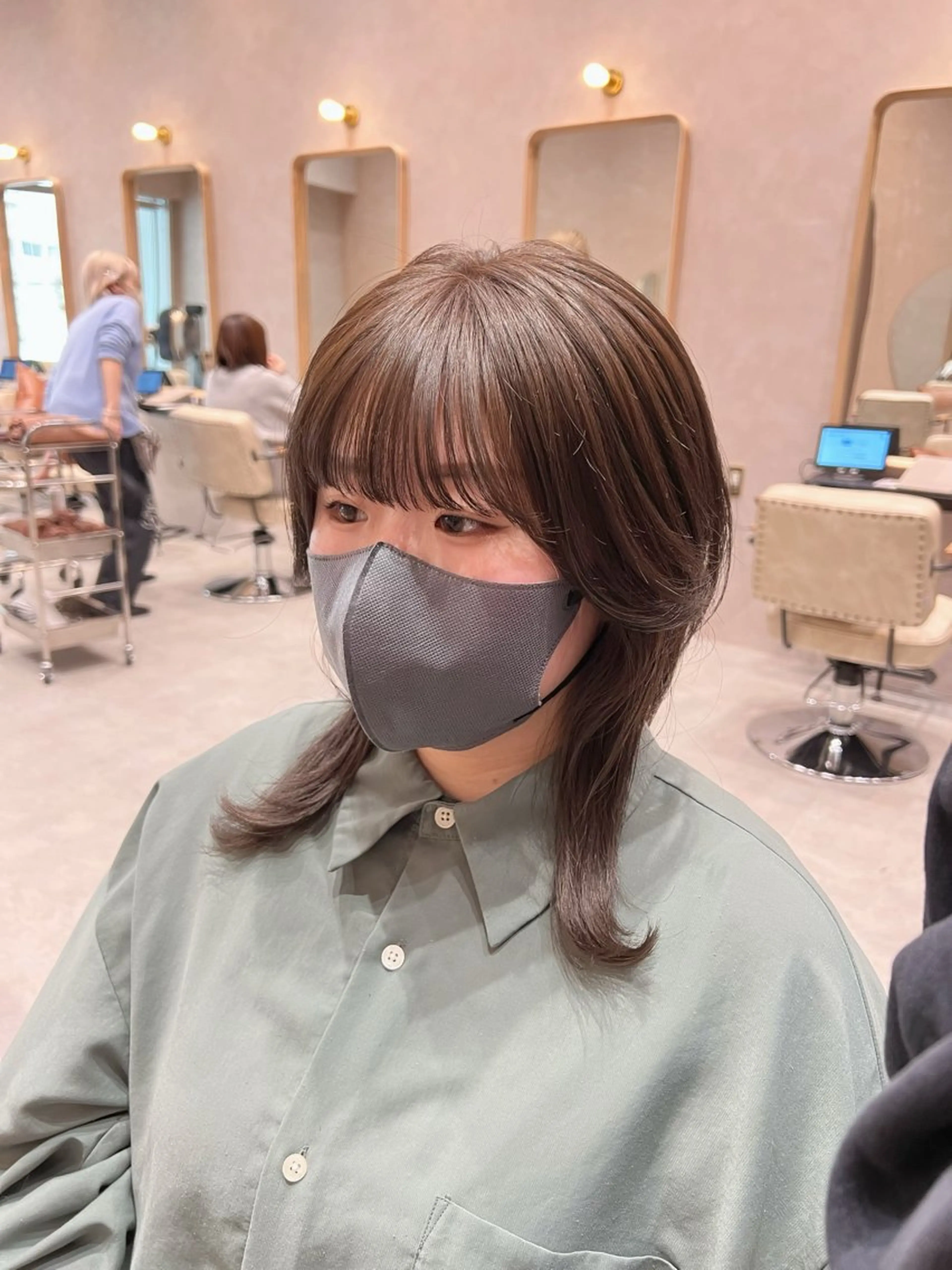 ミディアム カラー カット ヘアカラー トリートメント 透明感/ダブルカラー /kazui🐈のヘアスタイル