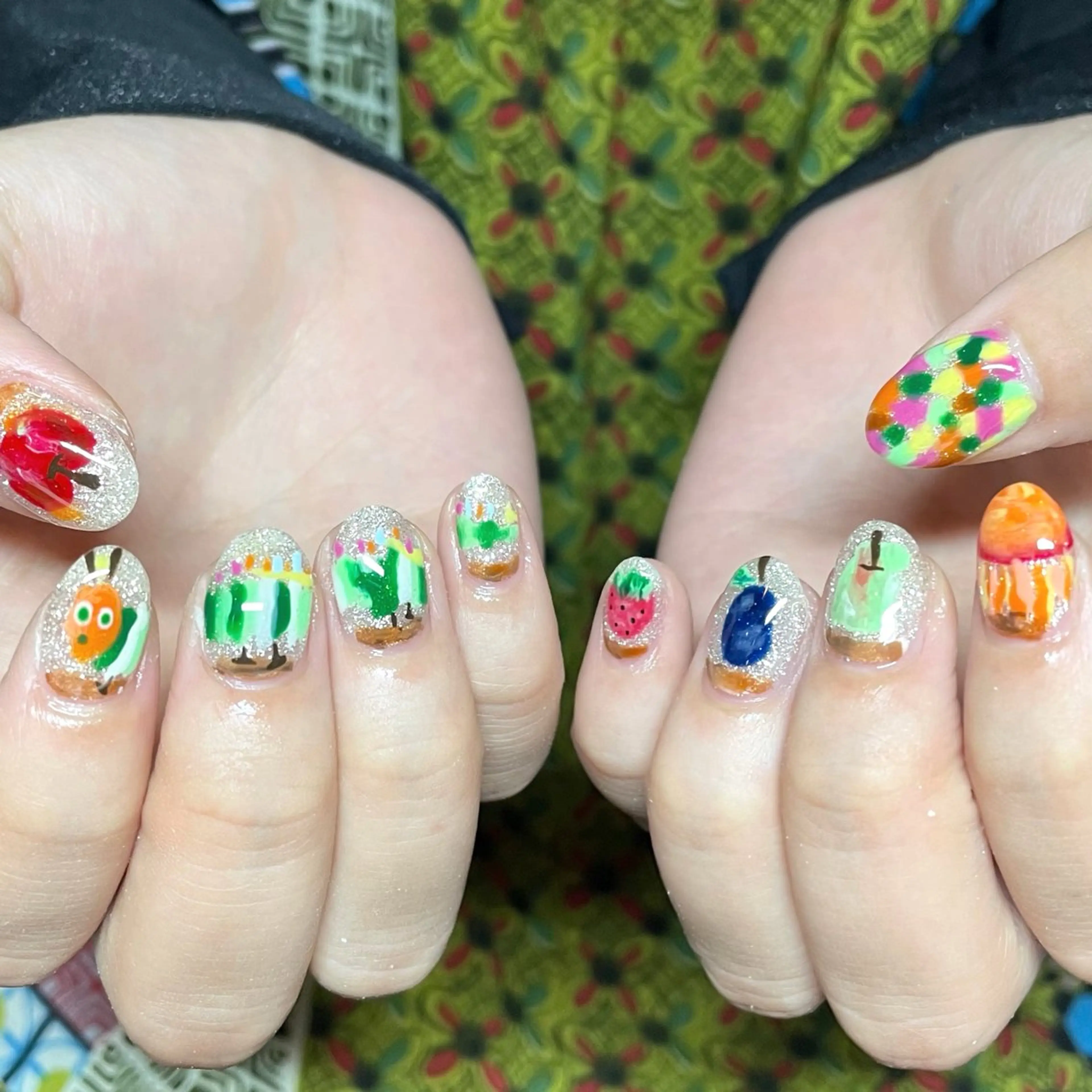 ネイル ブルー Nails VINATI所属・ササキスズナ Jr.ネイリストのネイルデザイン