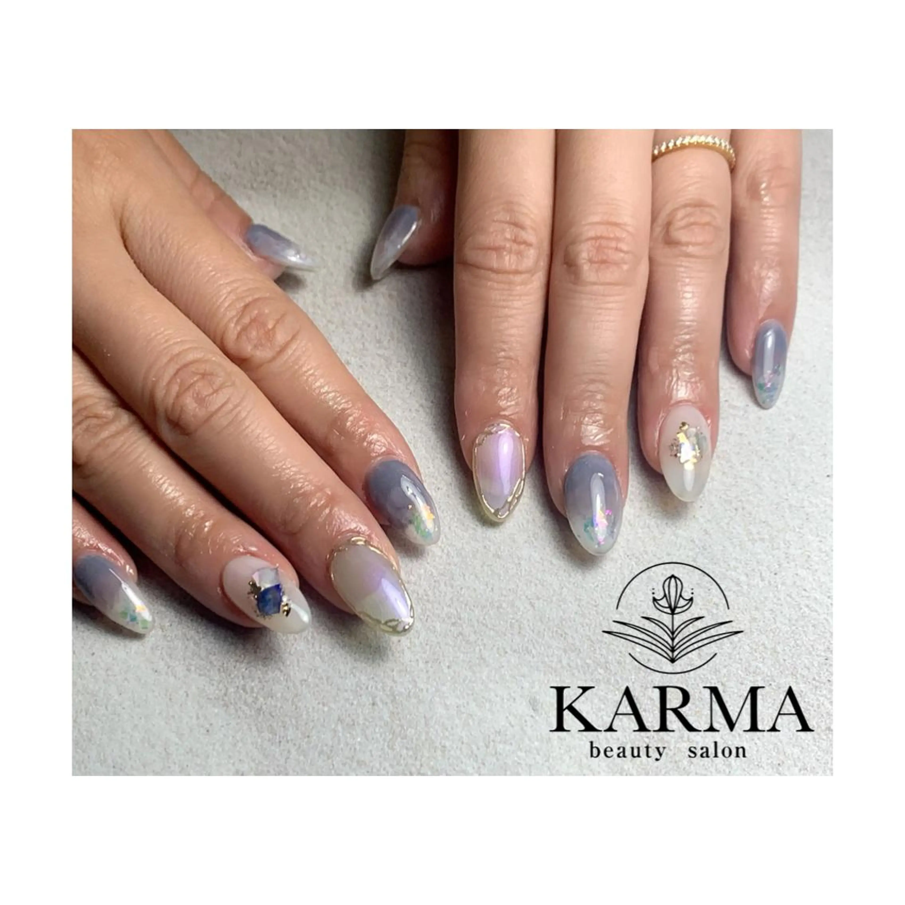 ロング ネイル ハンドネイル KARMA salonのネイルデザイン