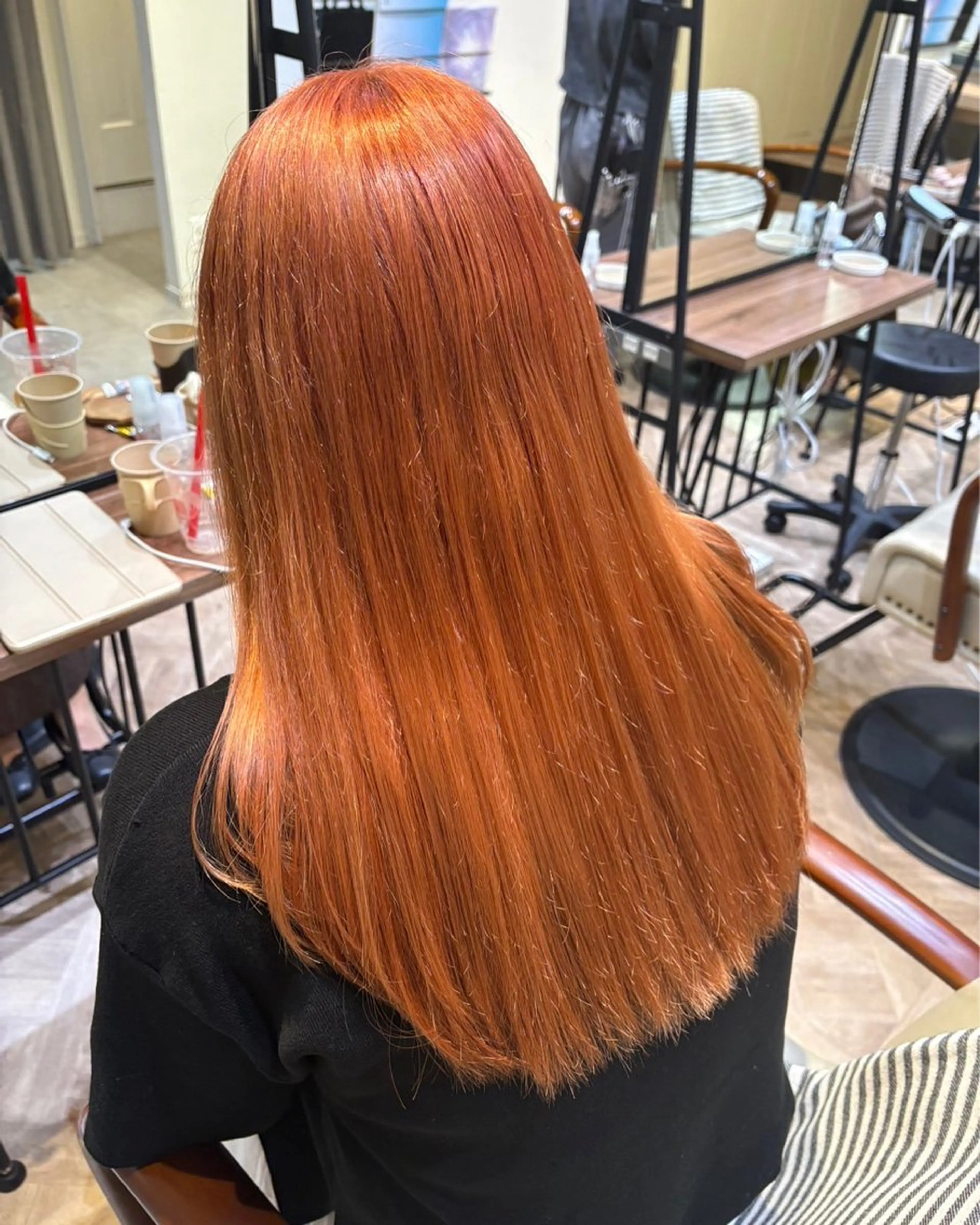 カラー ピンクカラー カット ヘアカラー 荻原 心愛のヘアスタイル