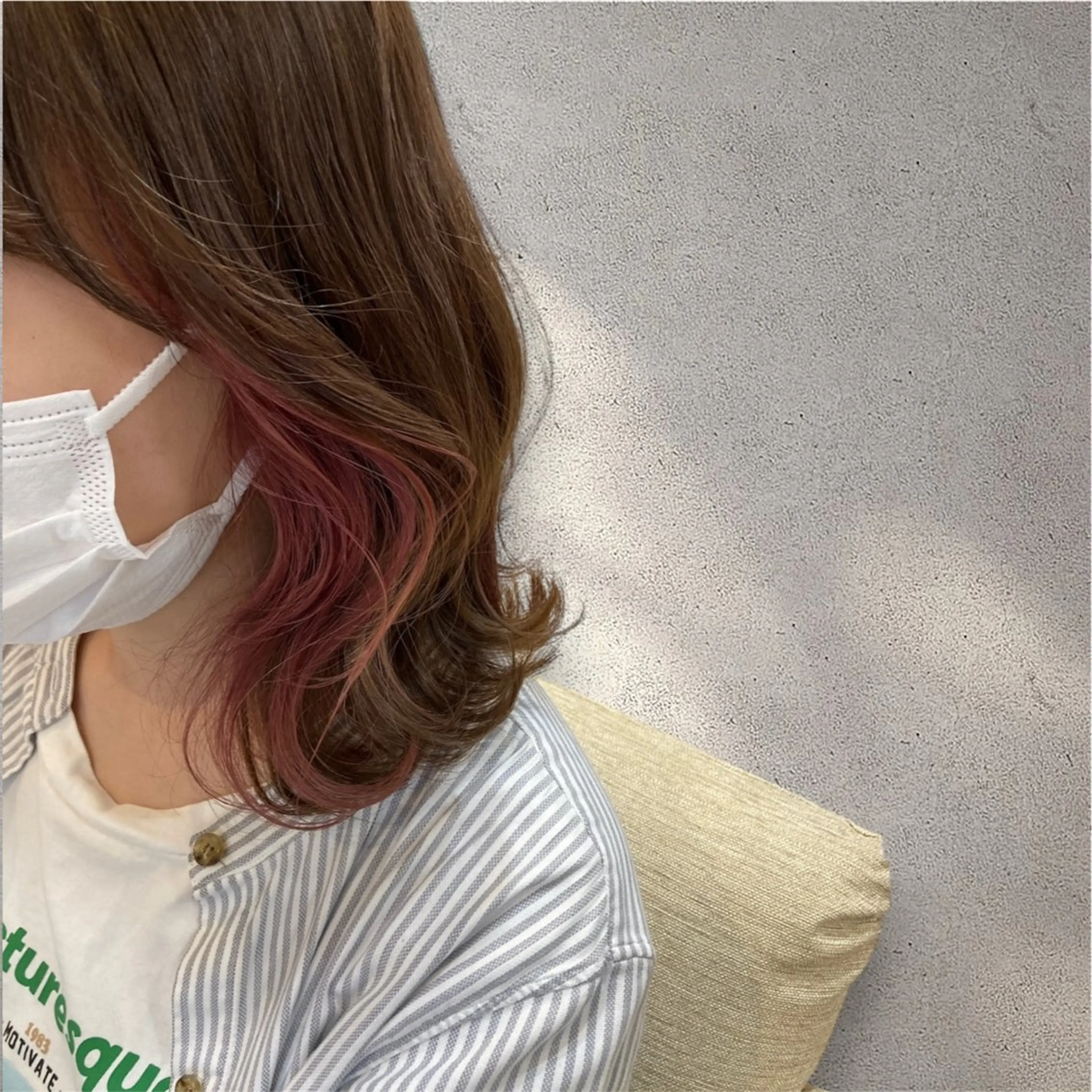 ミディアム カット ヘアカラー Bear Fruit 新潟店所属・美髪矯正／ 山田　千里のヘアスタイル