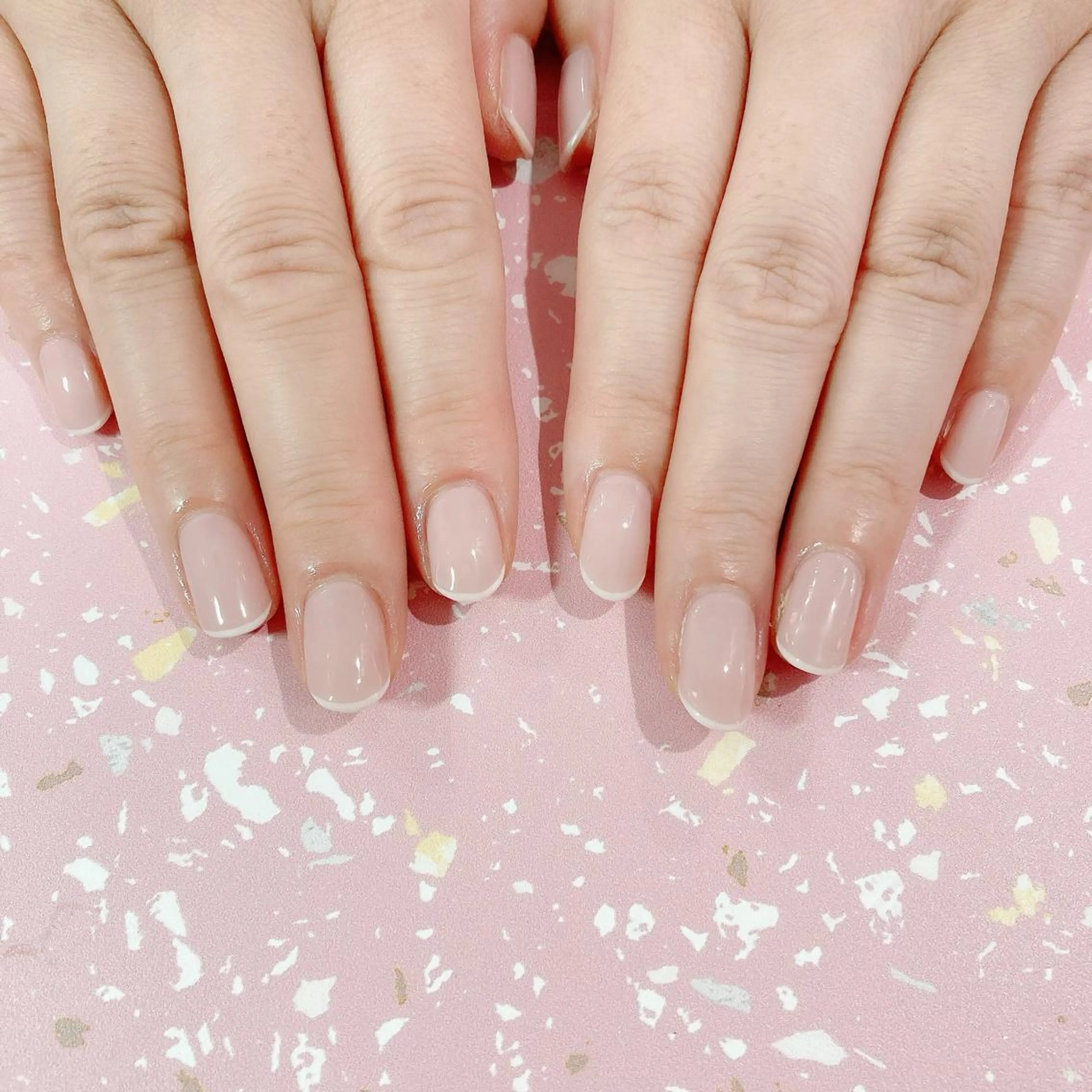 ネイル フレンチネイル ジェルネイル オフィスネイル パラジェル シンプルネイル ハンドネイル Nail Kのネイルデザイン