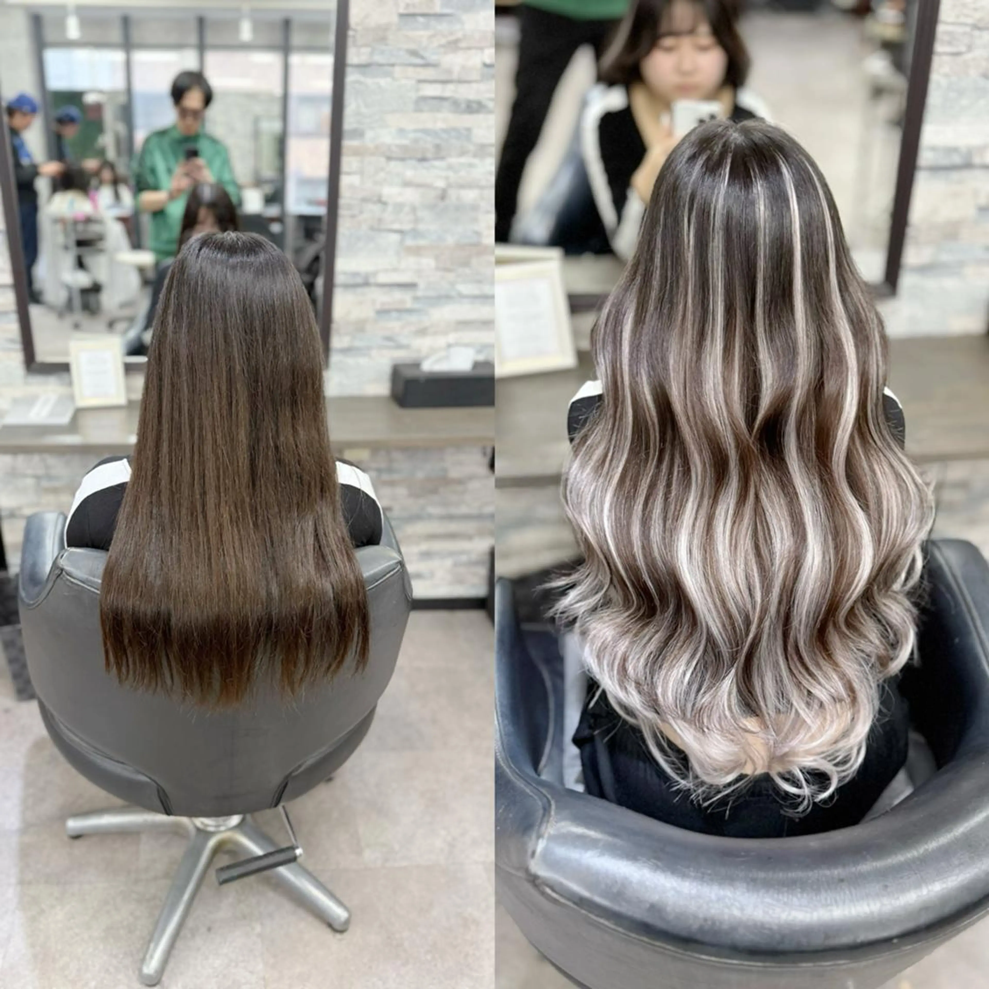 ロング ヘアカラー エクステ 💎地域最安値💎 エクステ専門店🎀のヘアスタイル