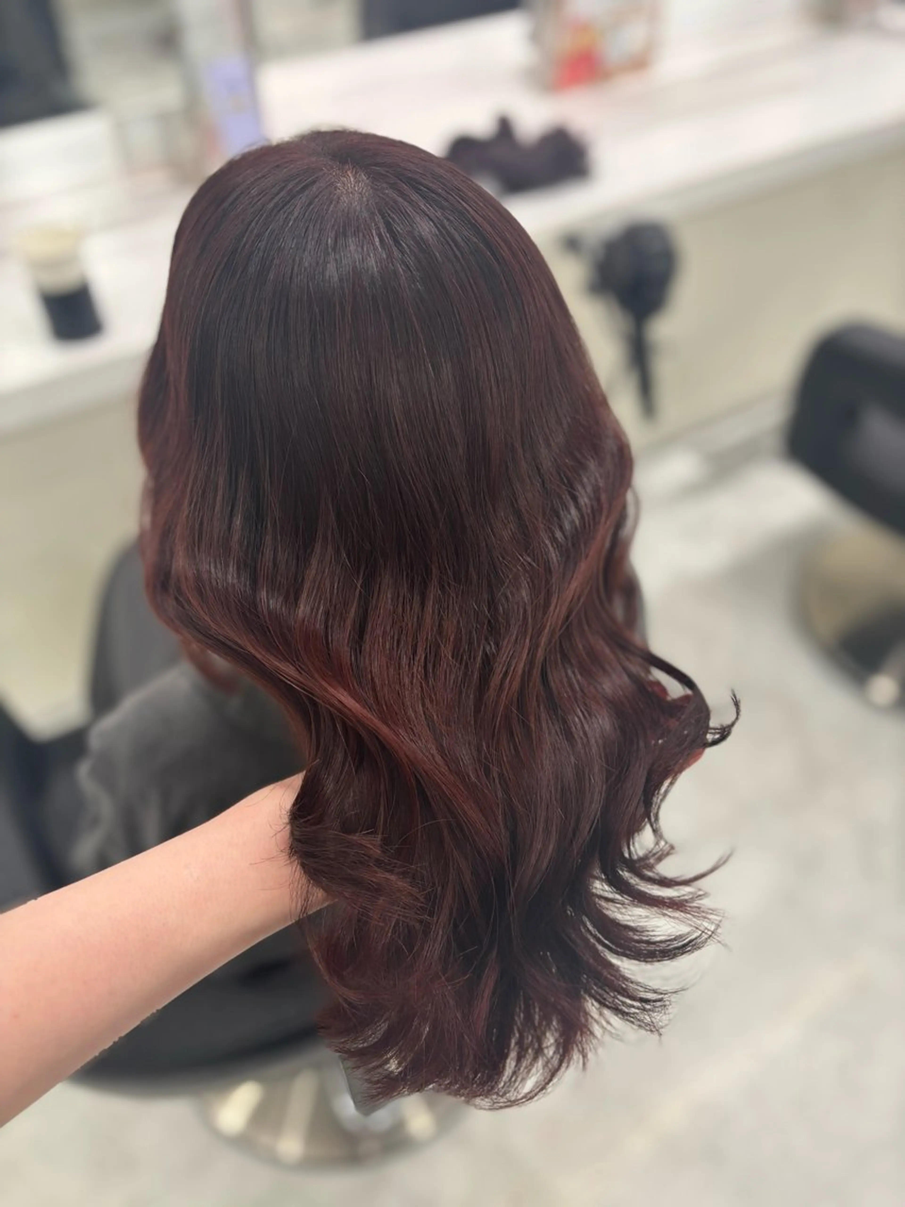 ロング カット ヘアカラー お洒落暖色 🍒AOI🍒のヘアスタイル
