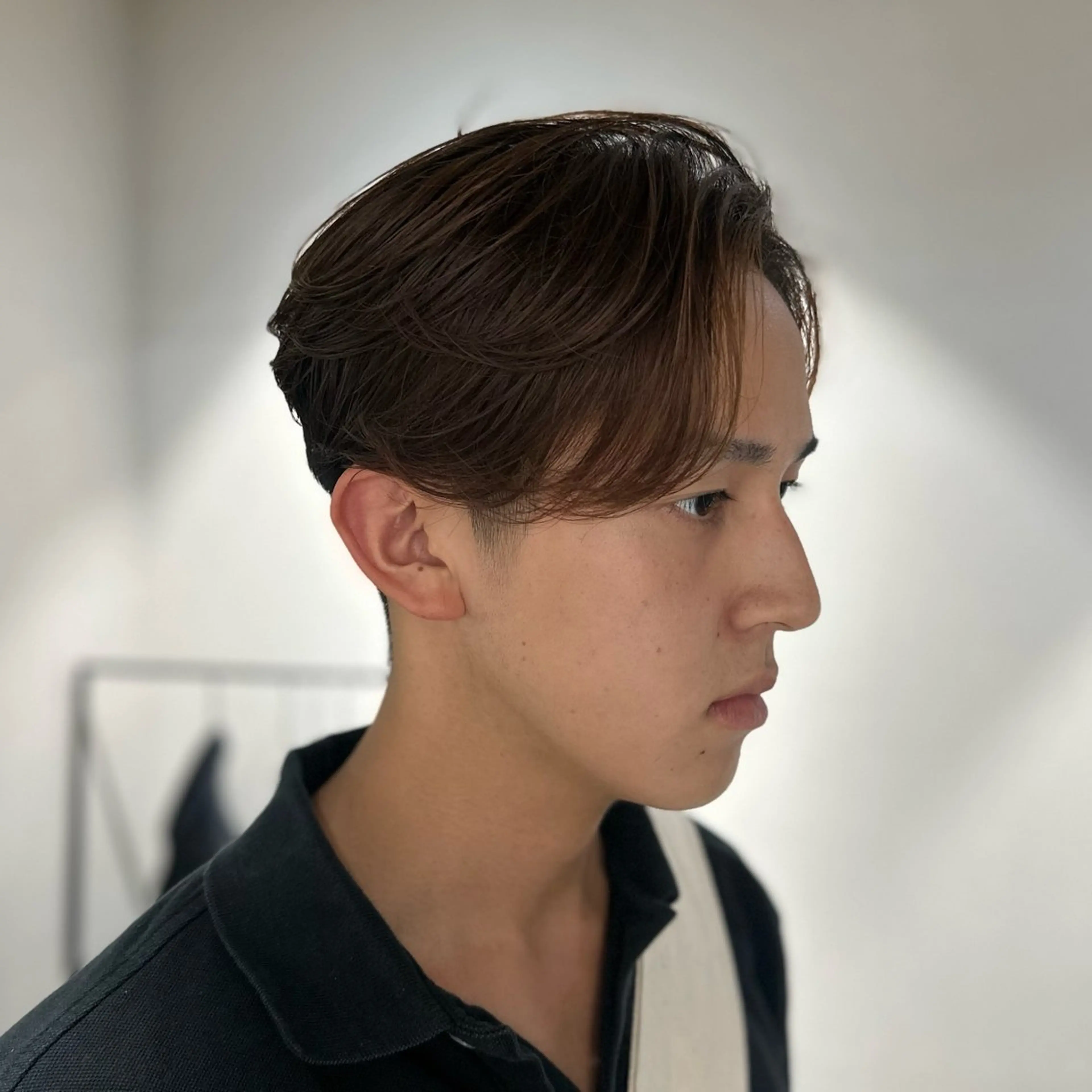 ミディアム カット 💈センターパート パーマ特化💈雄太のヘアスタイル