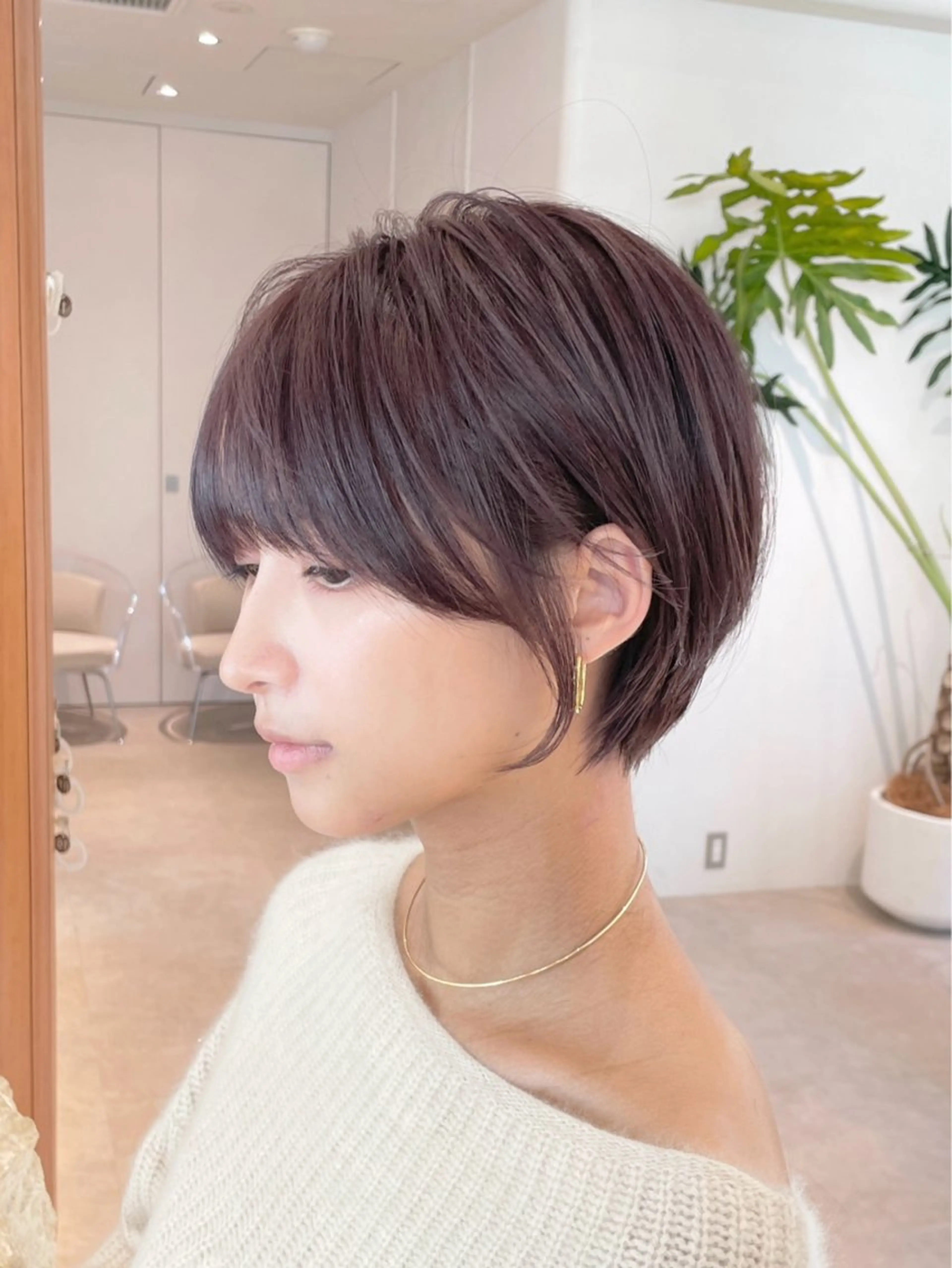 ショート カラー カット ヘアカラー トリートメント 渋谷ボブ/ショート 特化田中航平のヘアスタイル