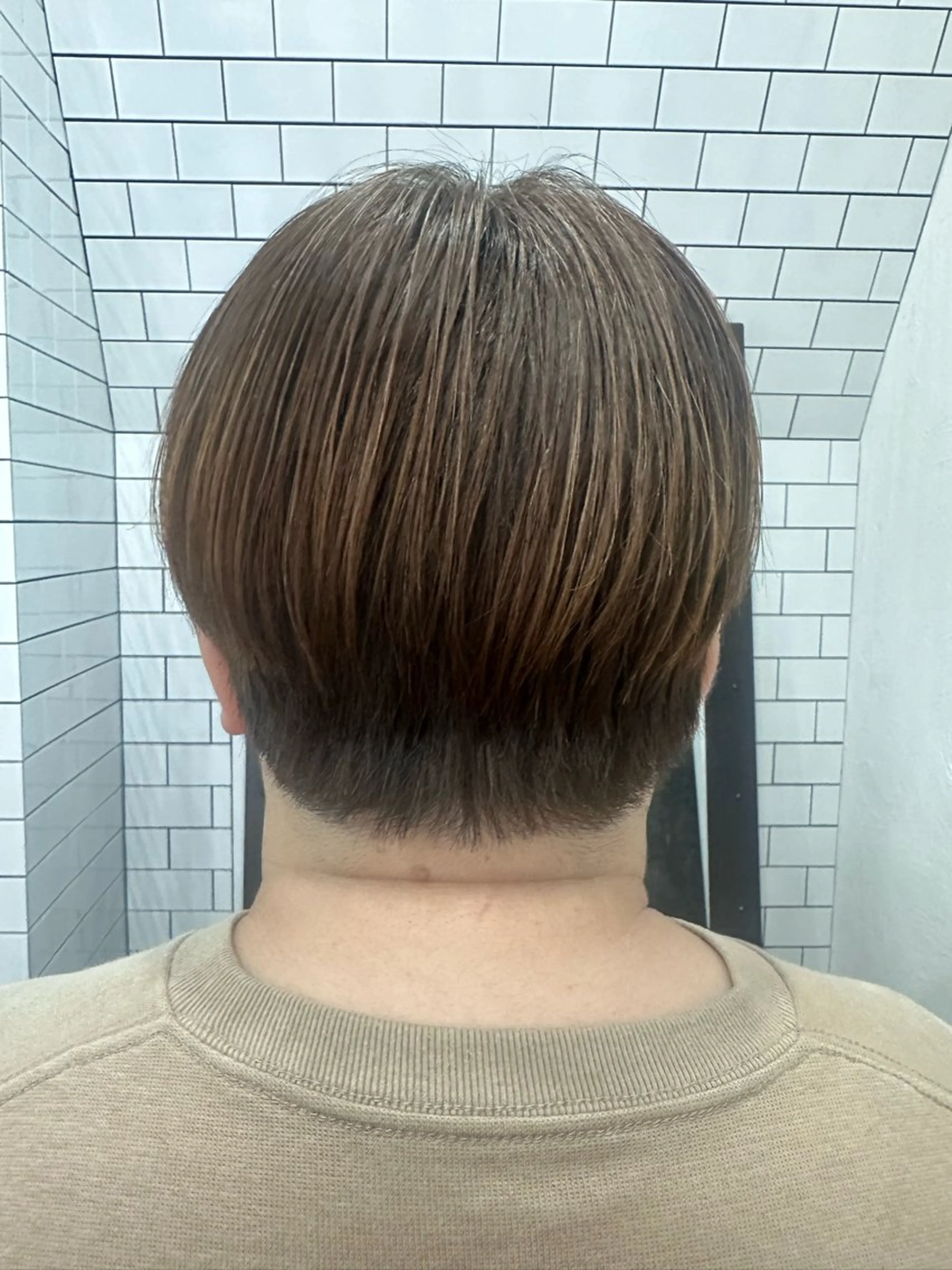 ショート カット 縮毛矯正 トリートメント 妙見 知洋のヘアスタイル