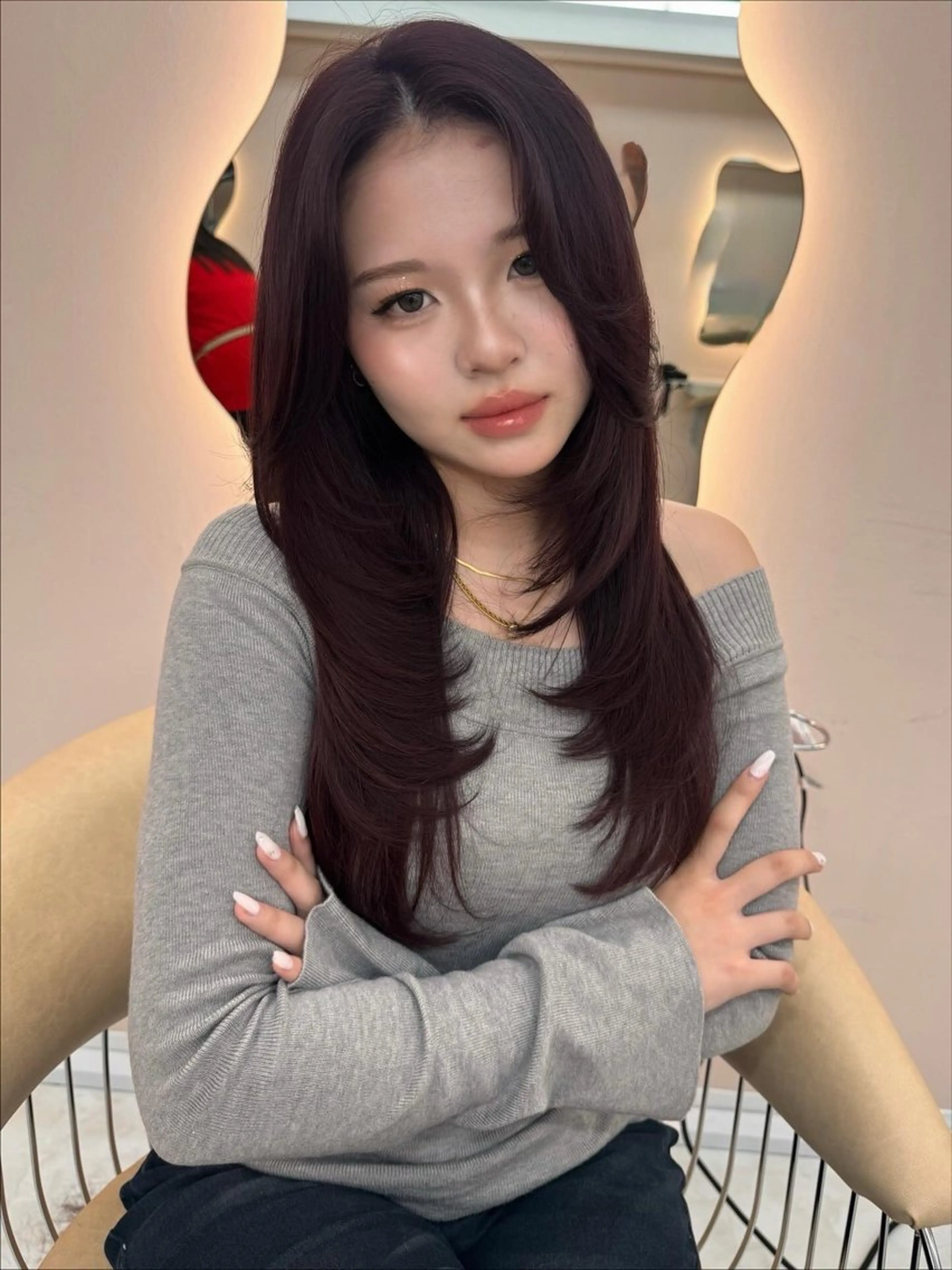 ロング YOLO所属・SHINO 渋谷／モデル募集のヘアスタイル