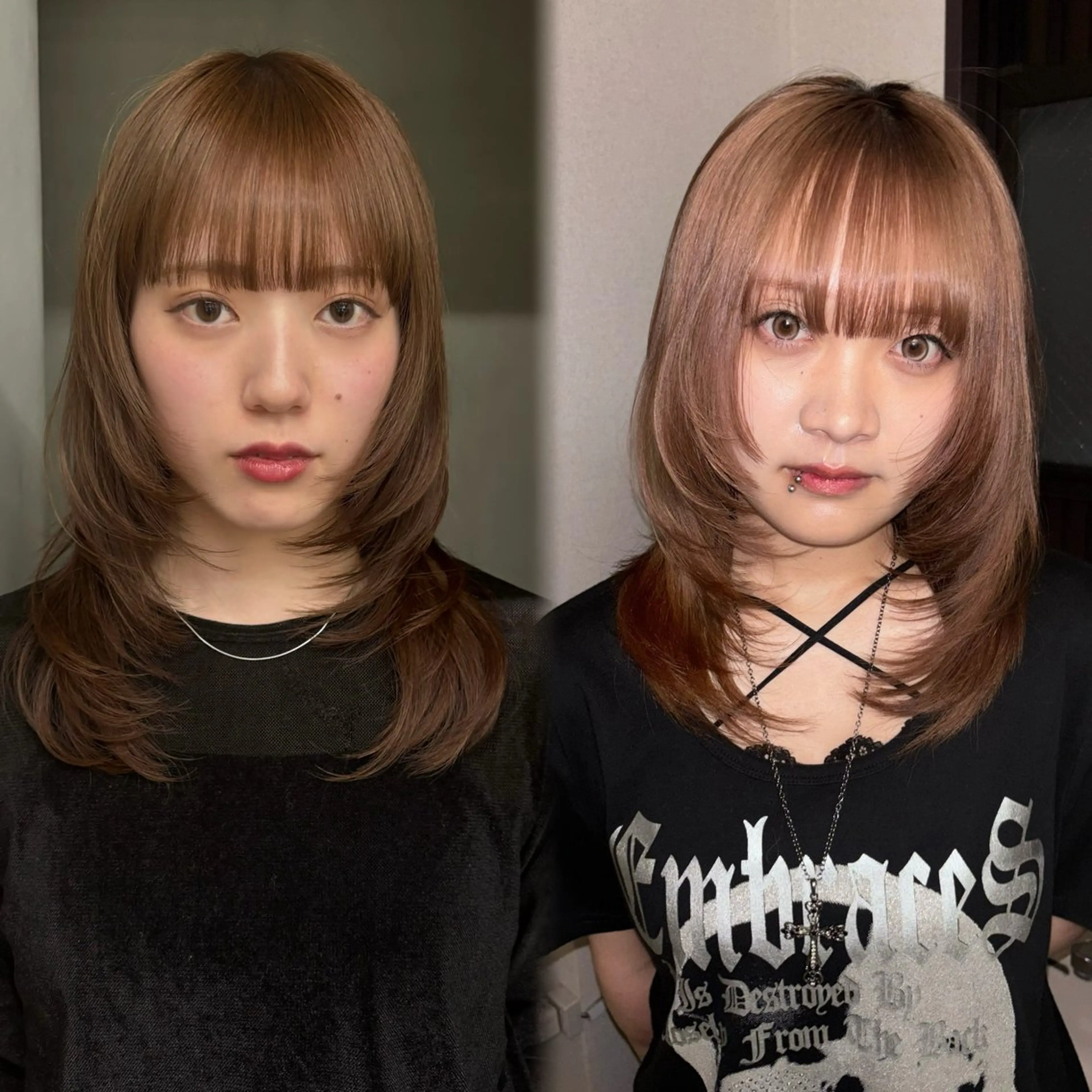 ミディアム ヘアカラー トリートメント ヘッドスパ 日吉／レイヤー／ 髪質改善／iatoのヘアスタイル