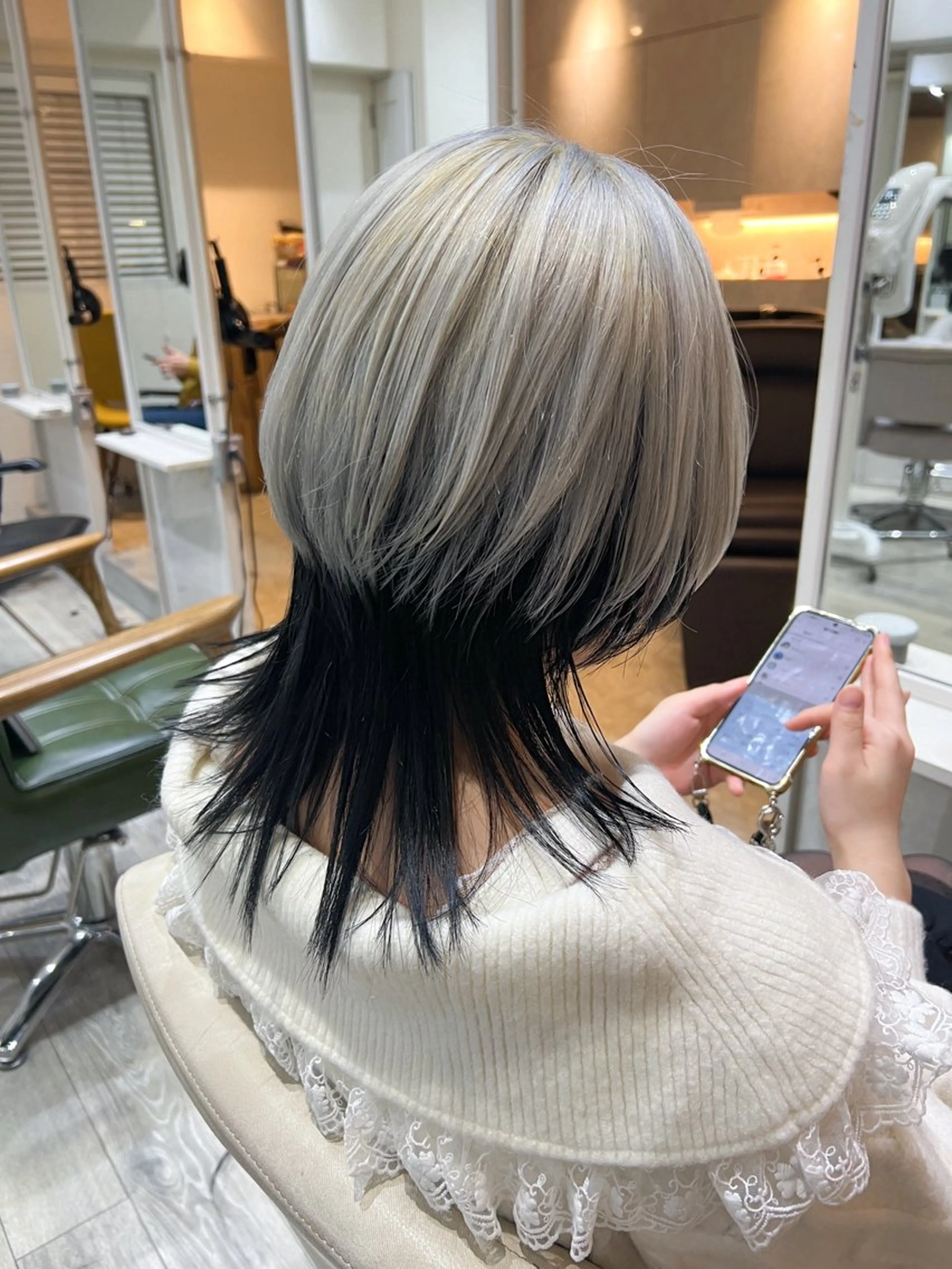 ミディアム カット ヘアカラー トリートメント ☺︎ RIHOのヘアスタイル