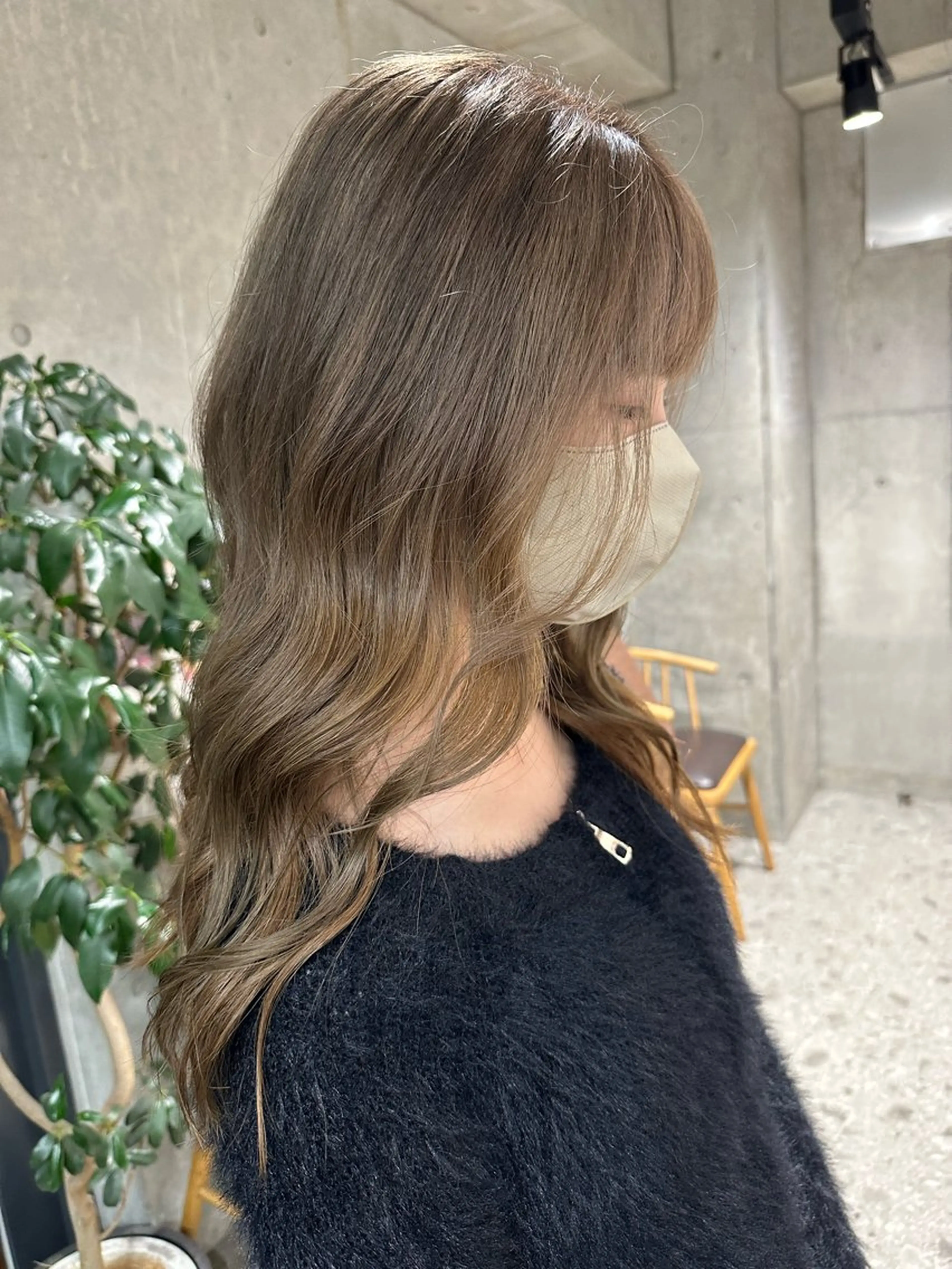 セミロング ヘアカラー ︎🤎W color MIYU‎🤎のヘアスタイル