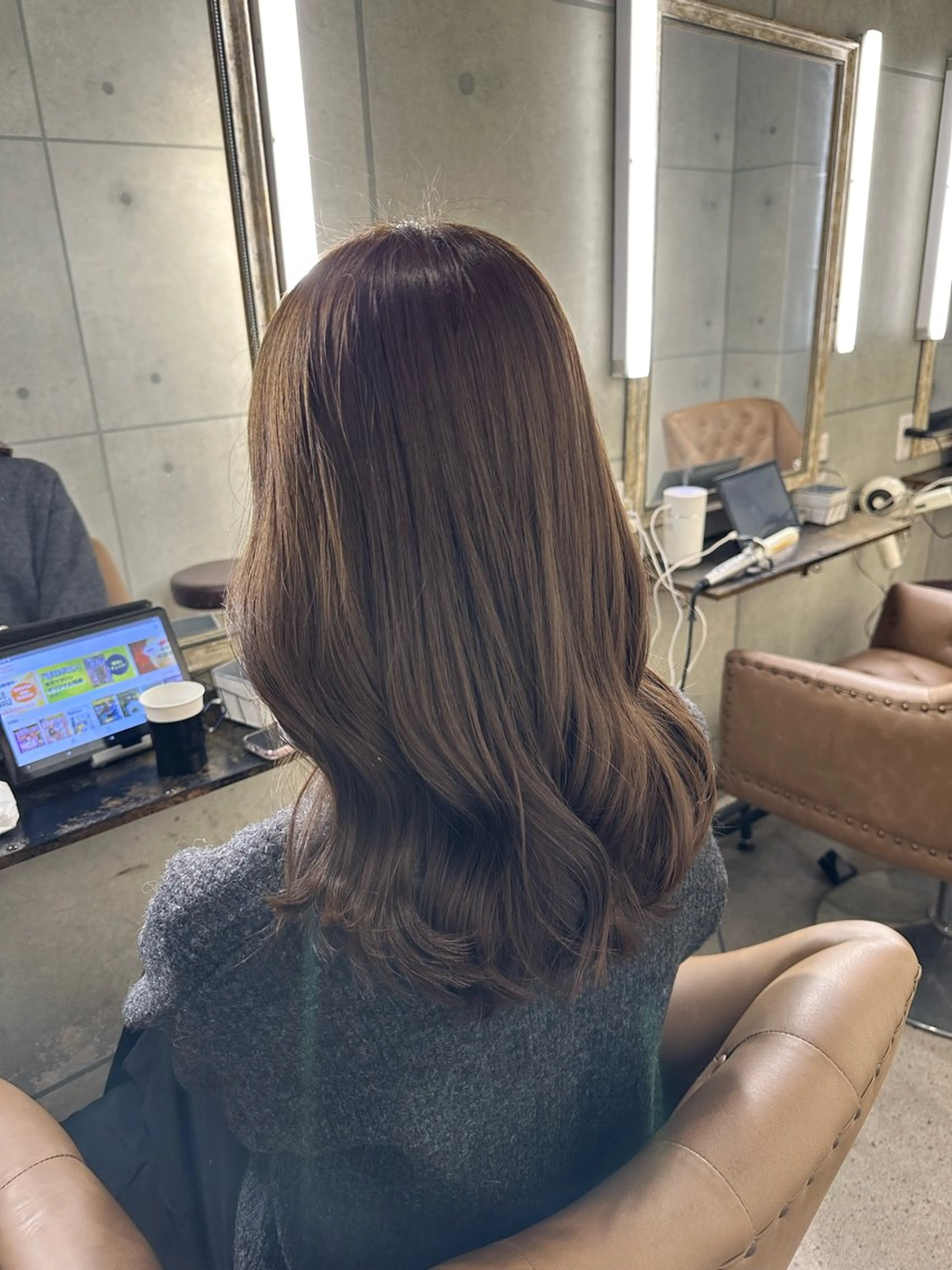 ミディアム カラー カット ヘアカラー OZ designmarket所属・西船橋/唐澤 若菜𓂃 𓈒𓏸のヘアスタイル