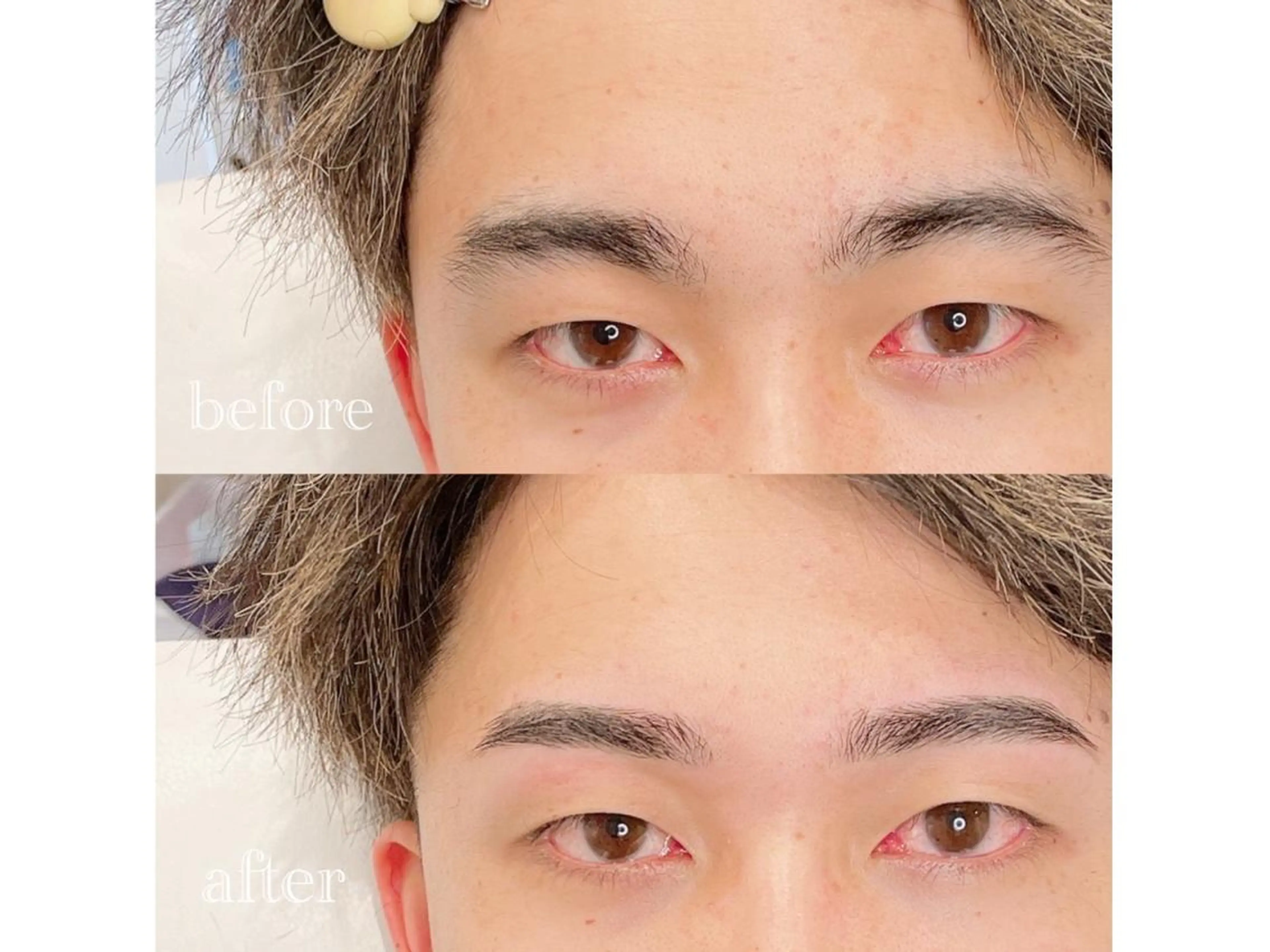 メンズ アイブロウ ワックス脱毛 眉カット その他(アイブロウ) WHITE  EYE mao🤍🏹のマツエク・マツパデザイン