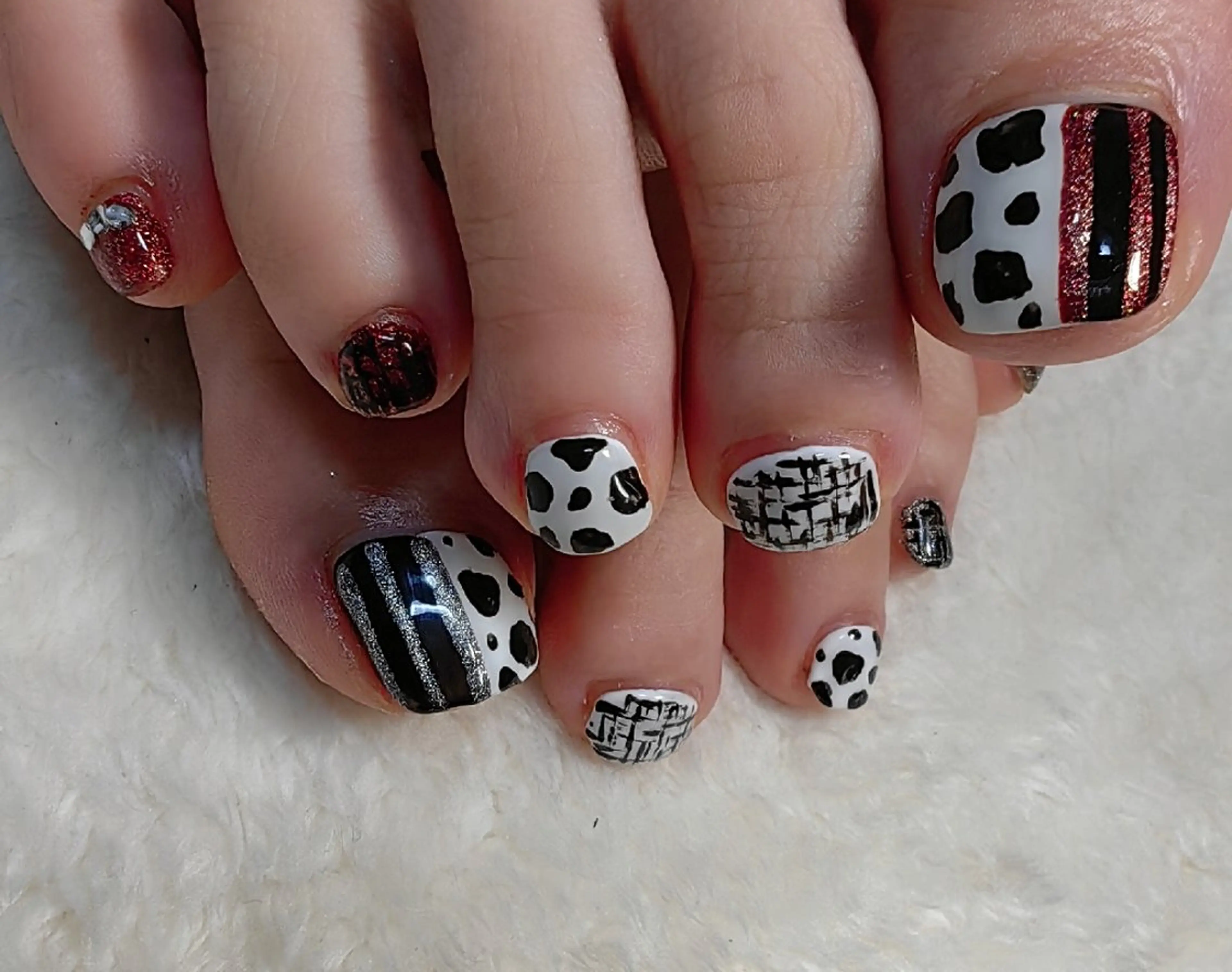 ネイル アニマル柄 フットネイル reve あやののその他イメージ