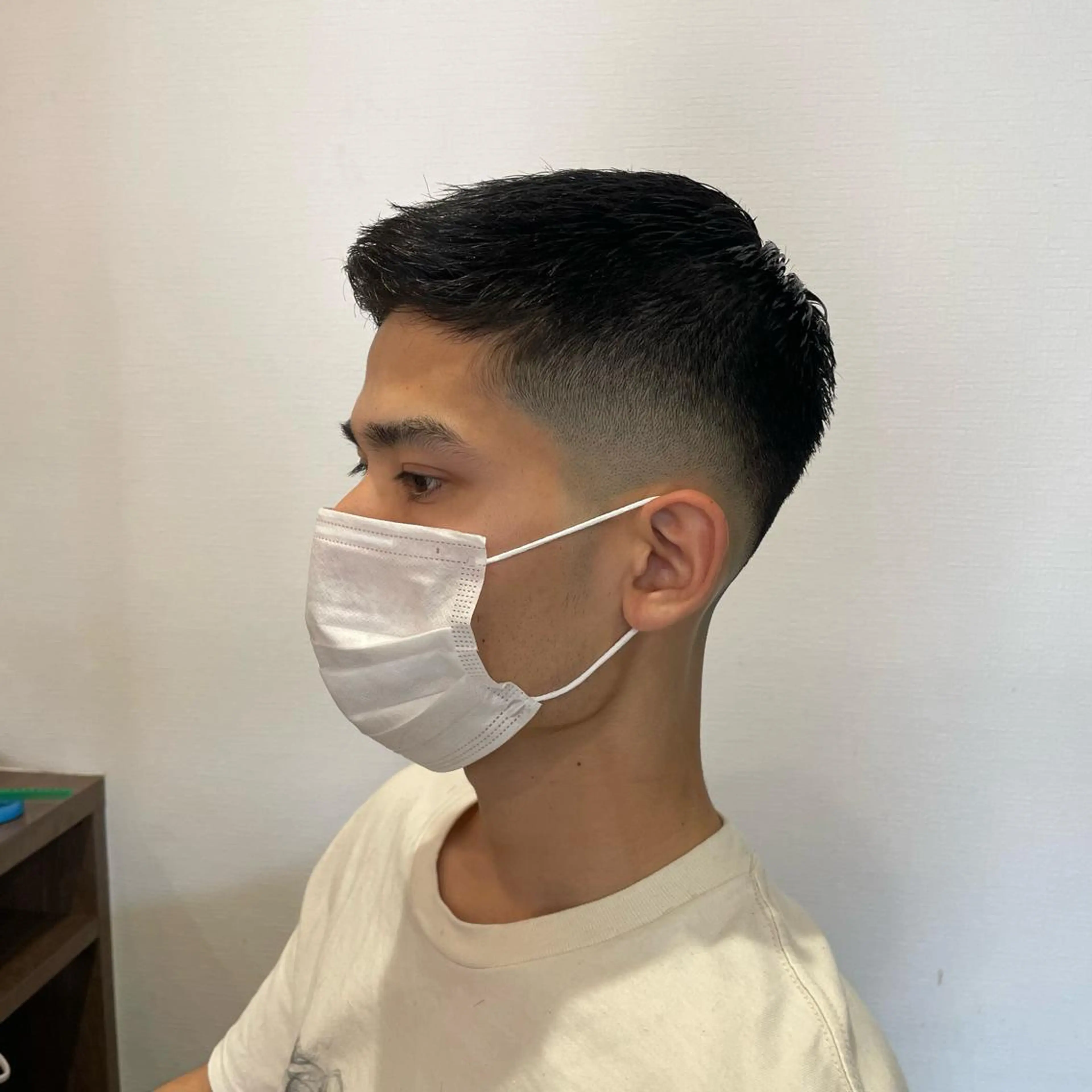 ショート メンズ フェードカット スキンフェード 渡邉 聖希のヘアスタイル