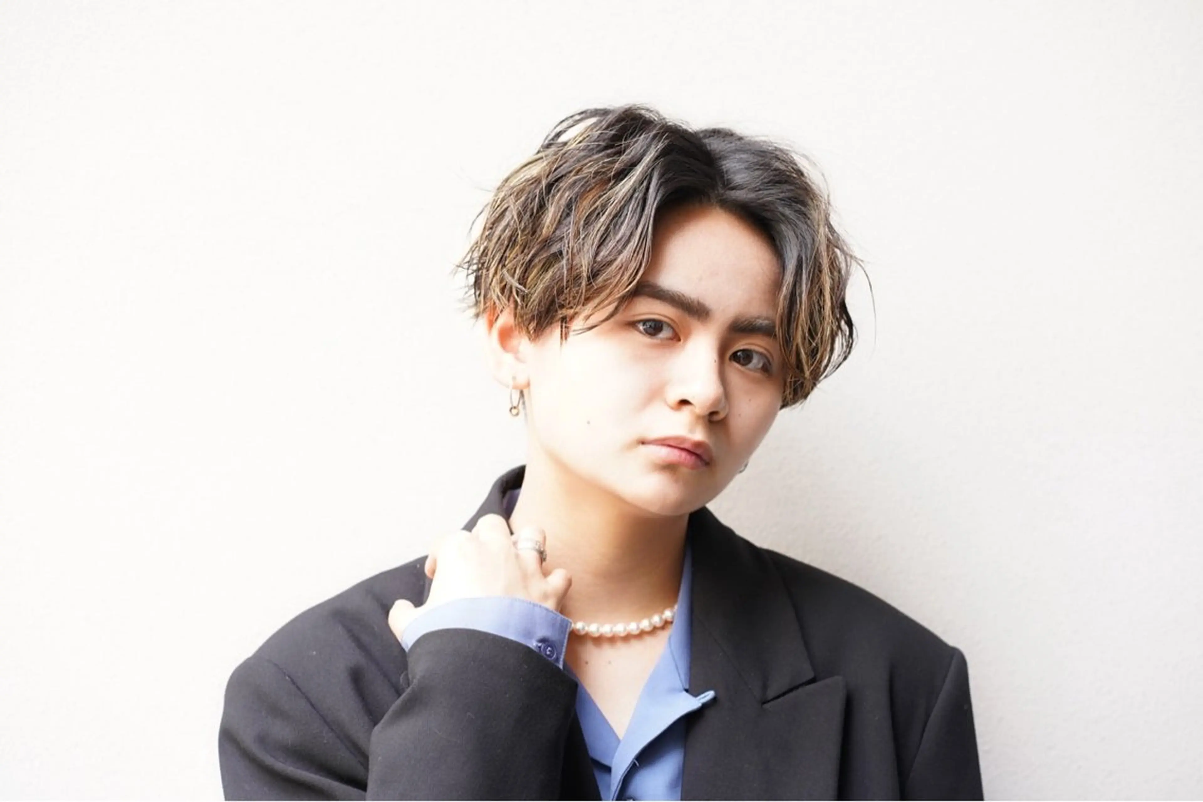 セミロング カラー パーマ メンズ カット ヘアセット ショートヘア🔥メン ズ特化パーマ/そめやのヘアスタイル