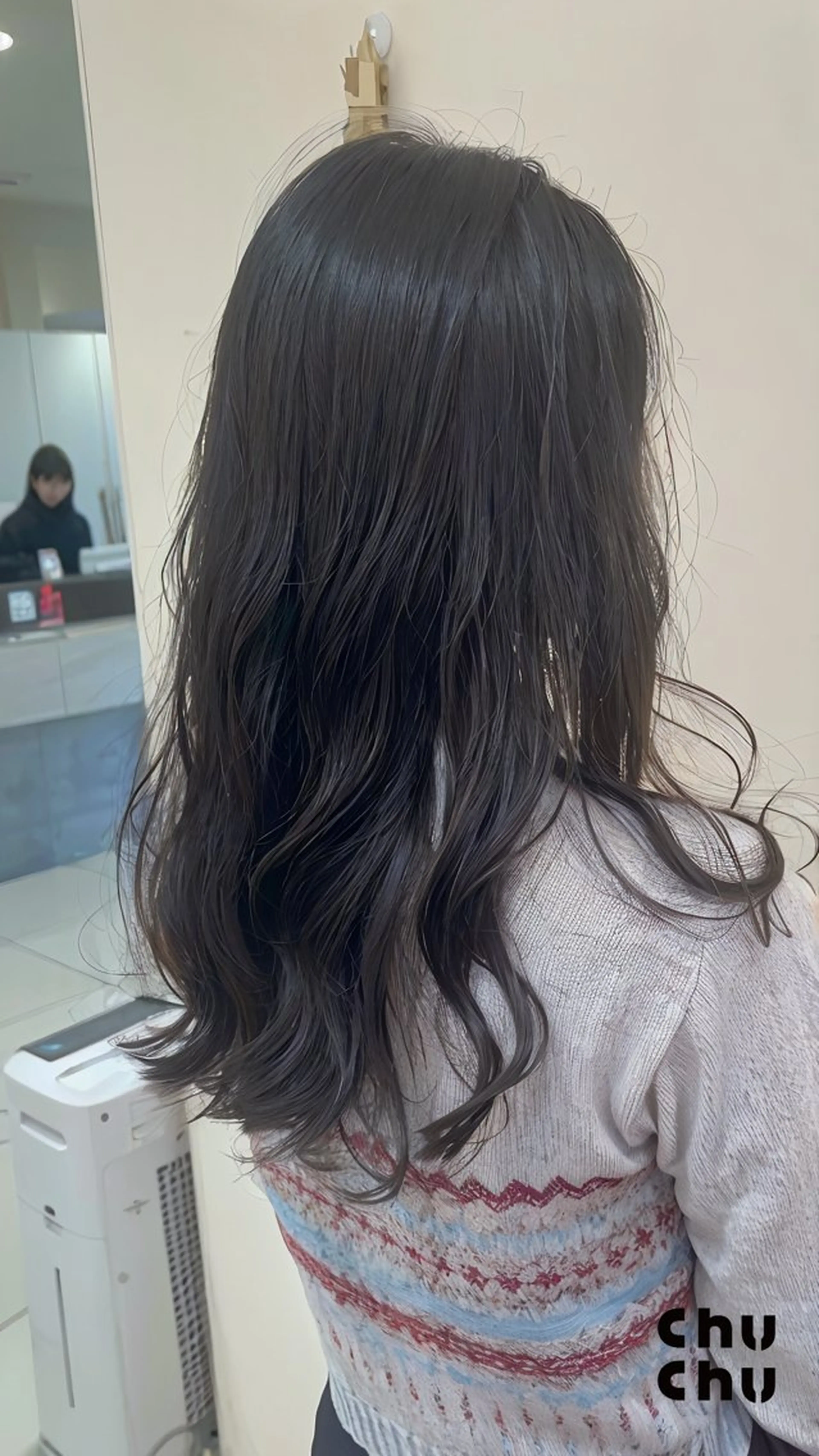 セミロング パーマ セミロングパーマ デジタルパーマ カット パーマ 顔まわりカット🥀 原ちひろのヘアスタイル