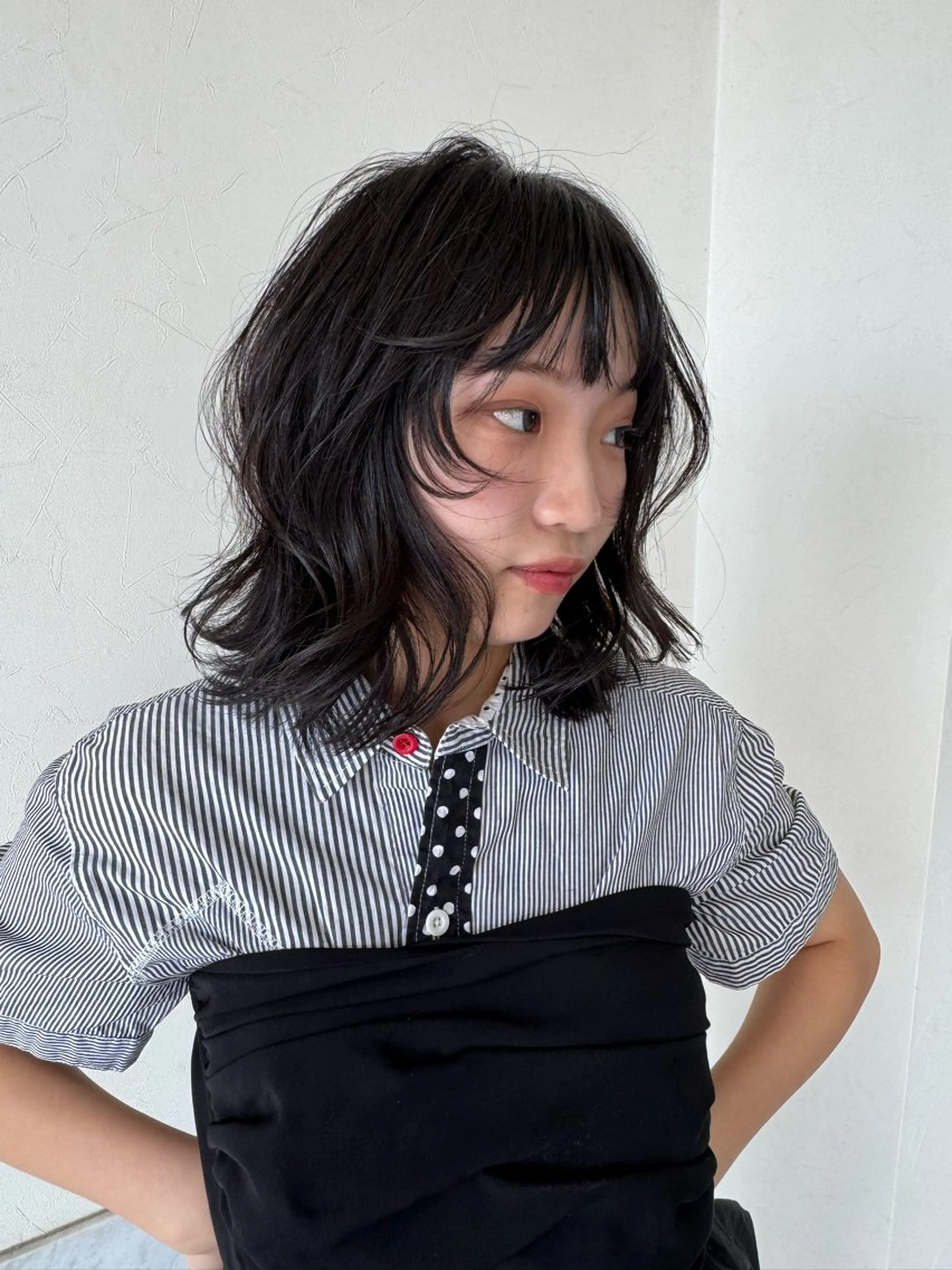 ミディアム カラー ボブ レイヤーカット カット ヘアカラー トリートメント 🫧ヒシダアキ /taboo🫧のヘアスタイル