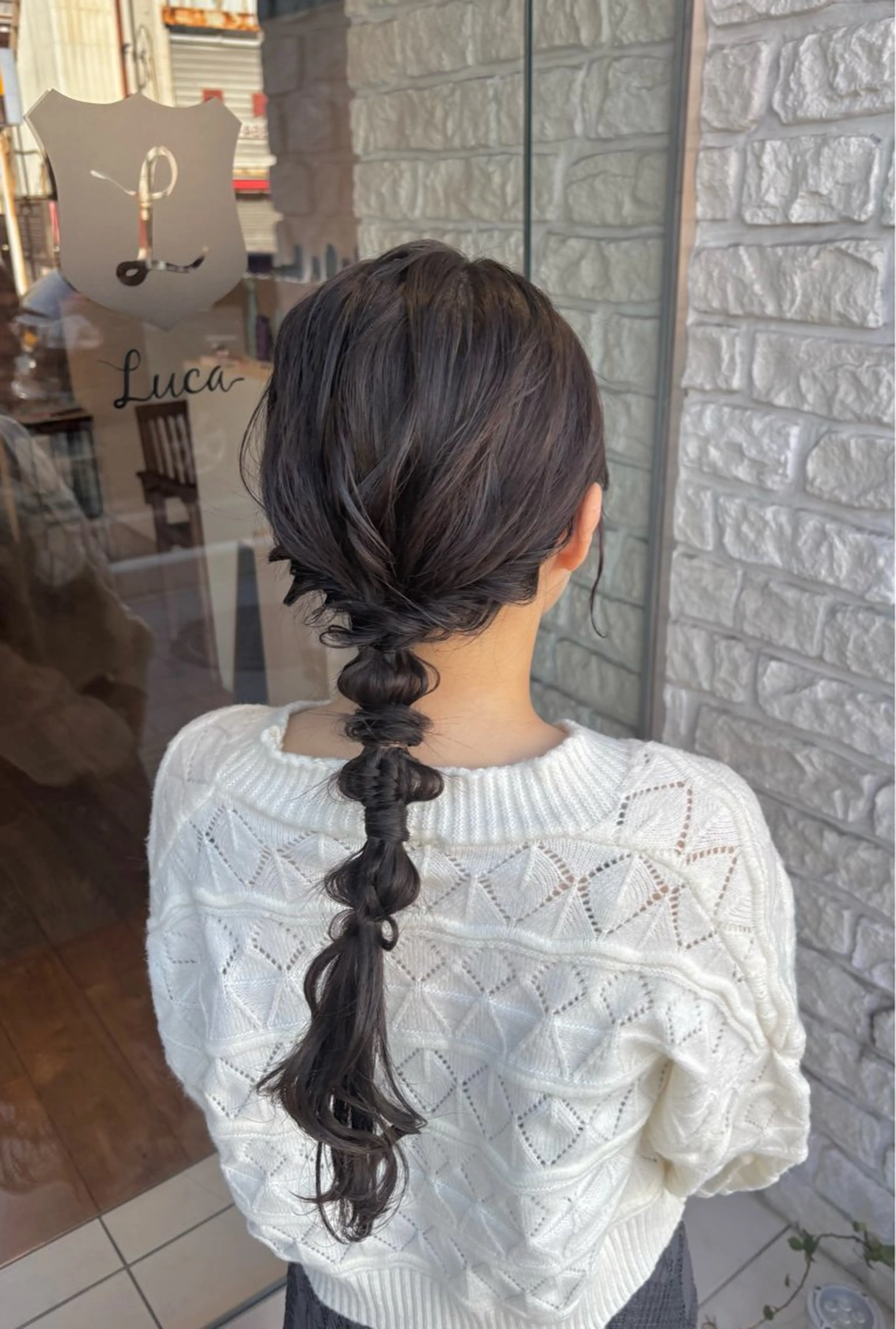 カラー ヘアセット 八木 瑠奈のヘアスタイル