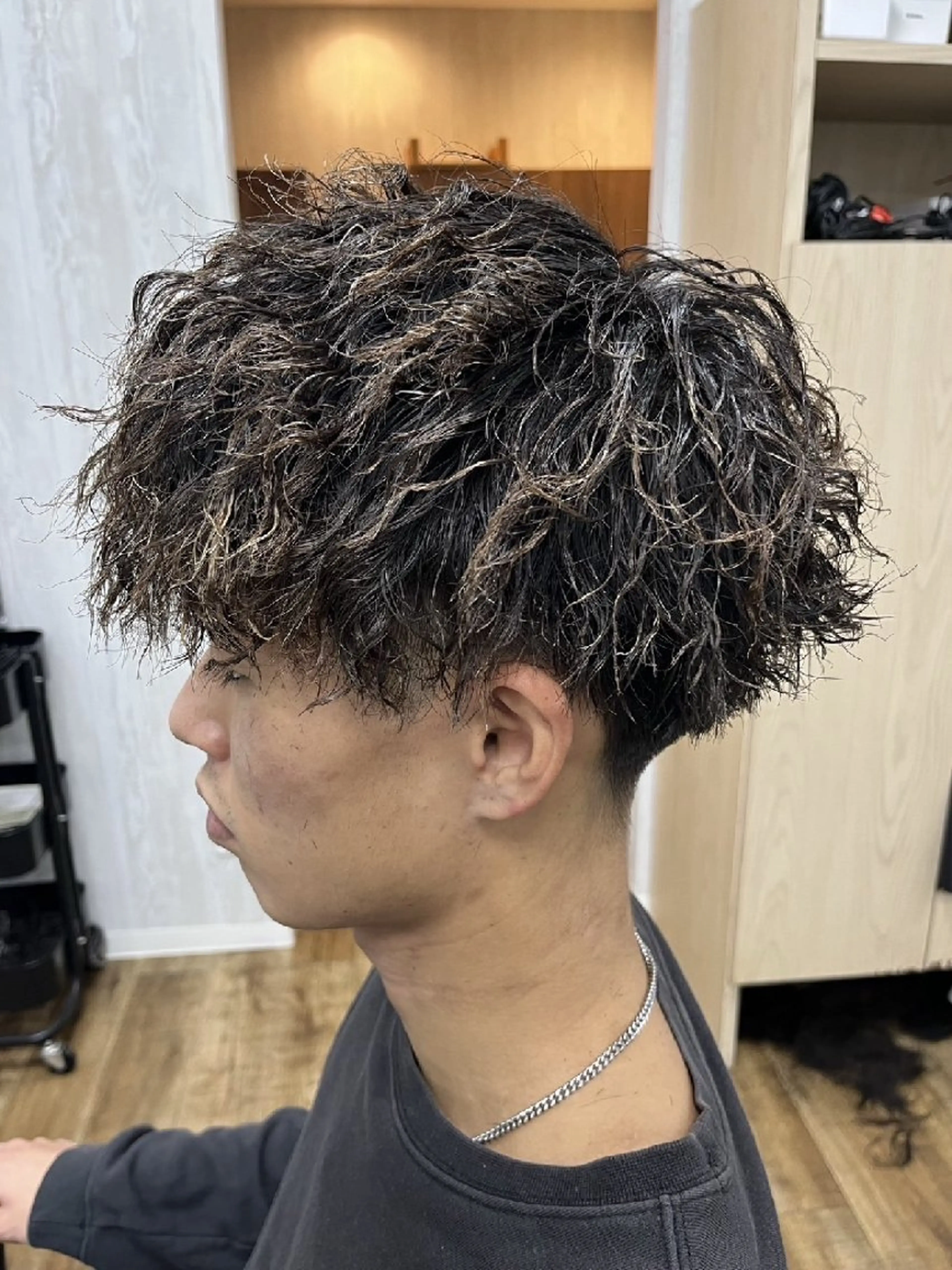 メンズカット＋ツイストパーマの写真
