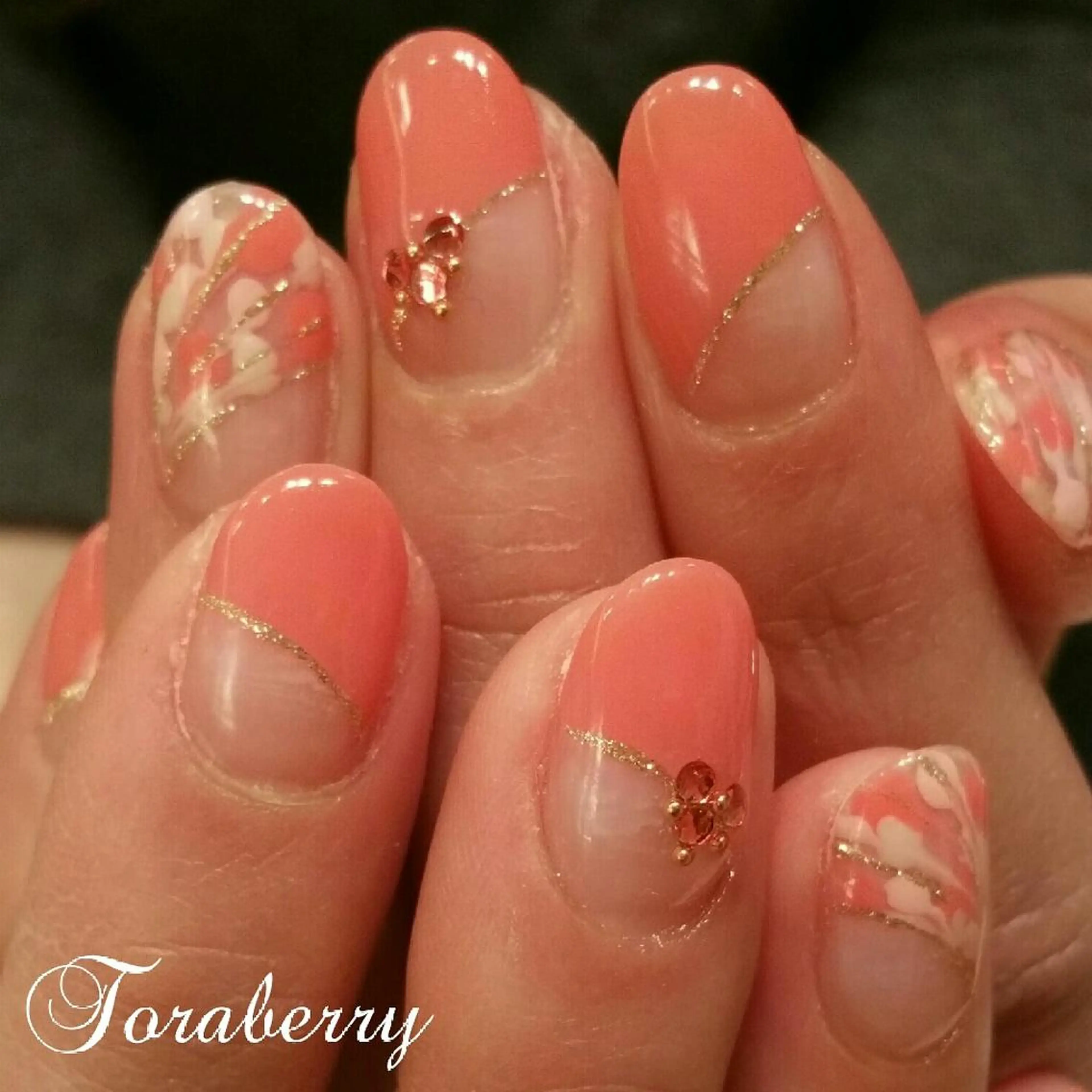 ネイル ピーコックネイル ネイリスト なつみのネイルデザイン