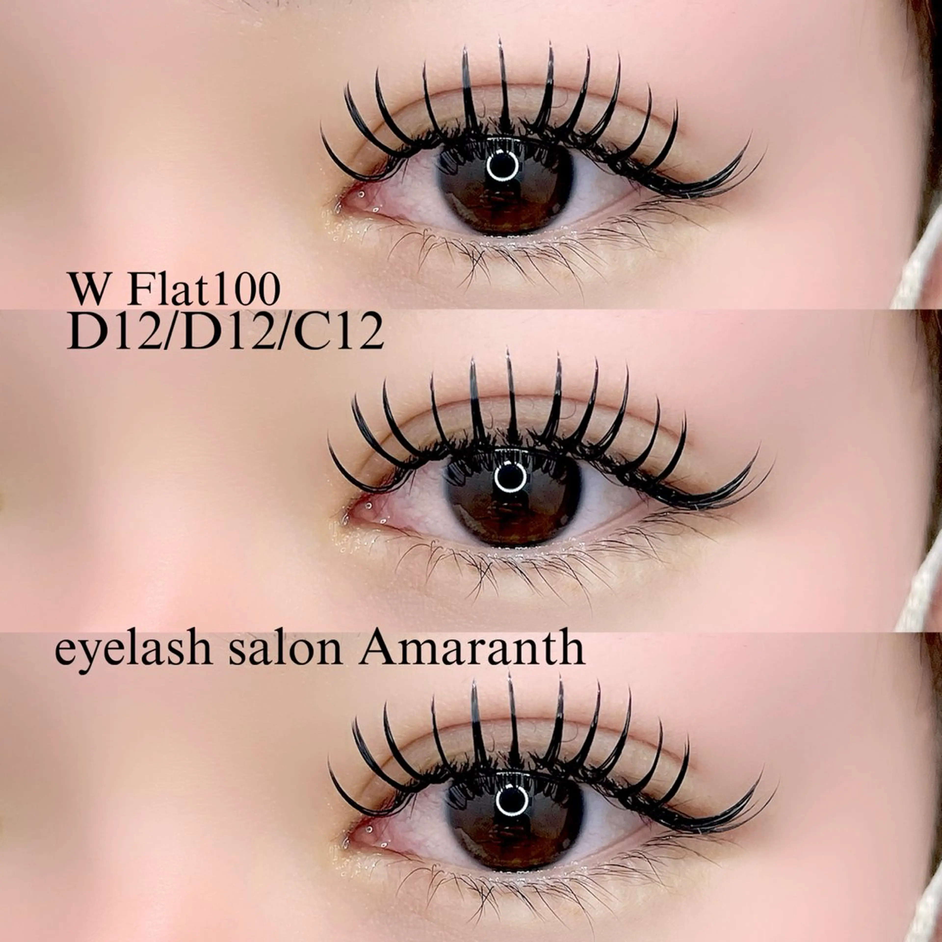 マツエク・マツパ フラットラッシュ 【Amaranth】 立川店🌟のマツエク・マツパデザイン