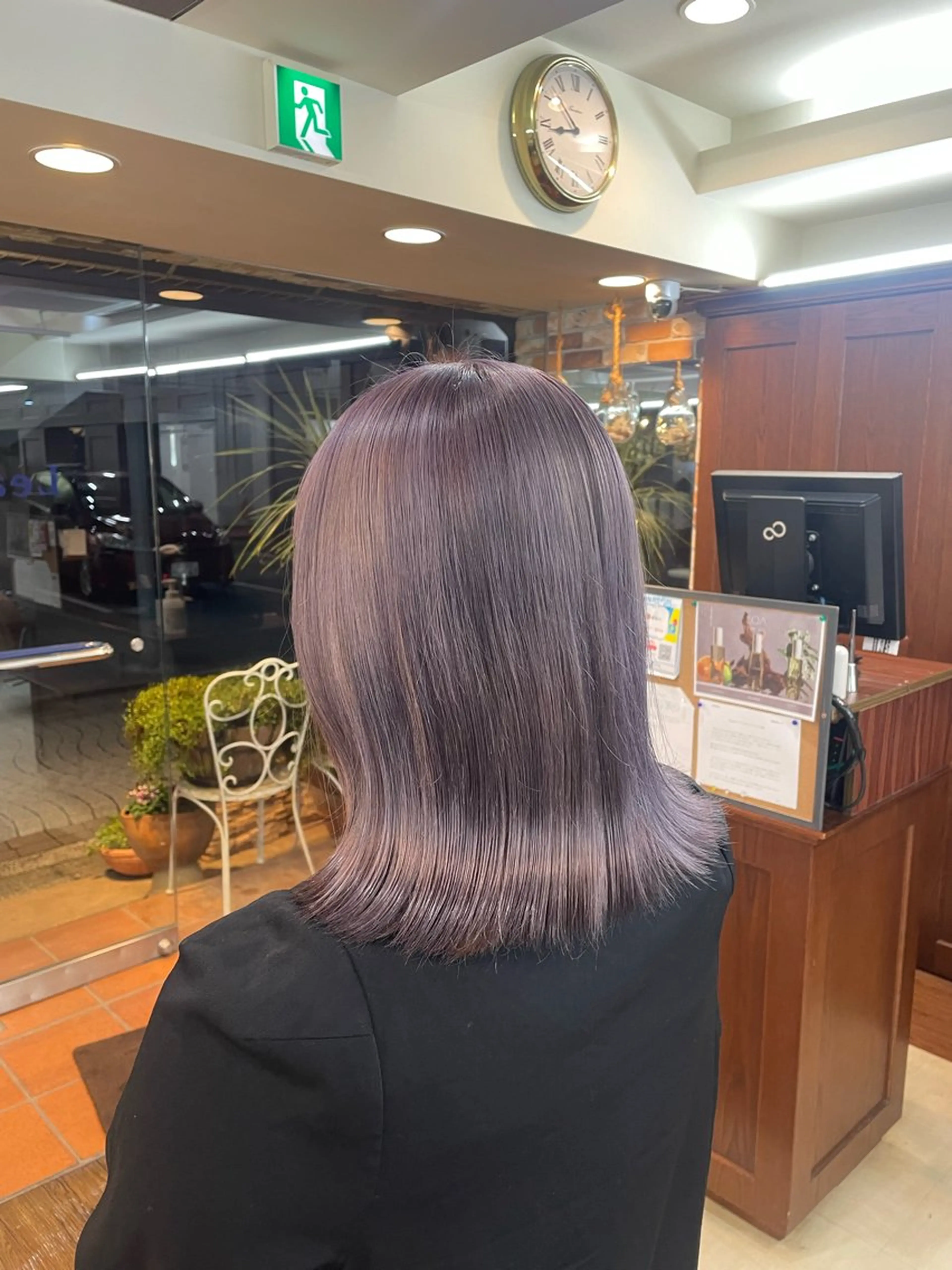 ショート カラー カット 縮毛矯正 "天使の輪"量産👑 溝の口/佐藤那都のヘアスタイル