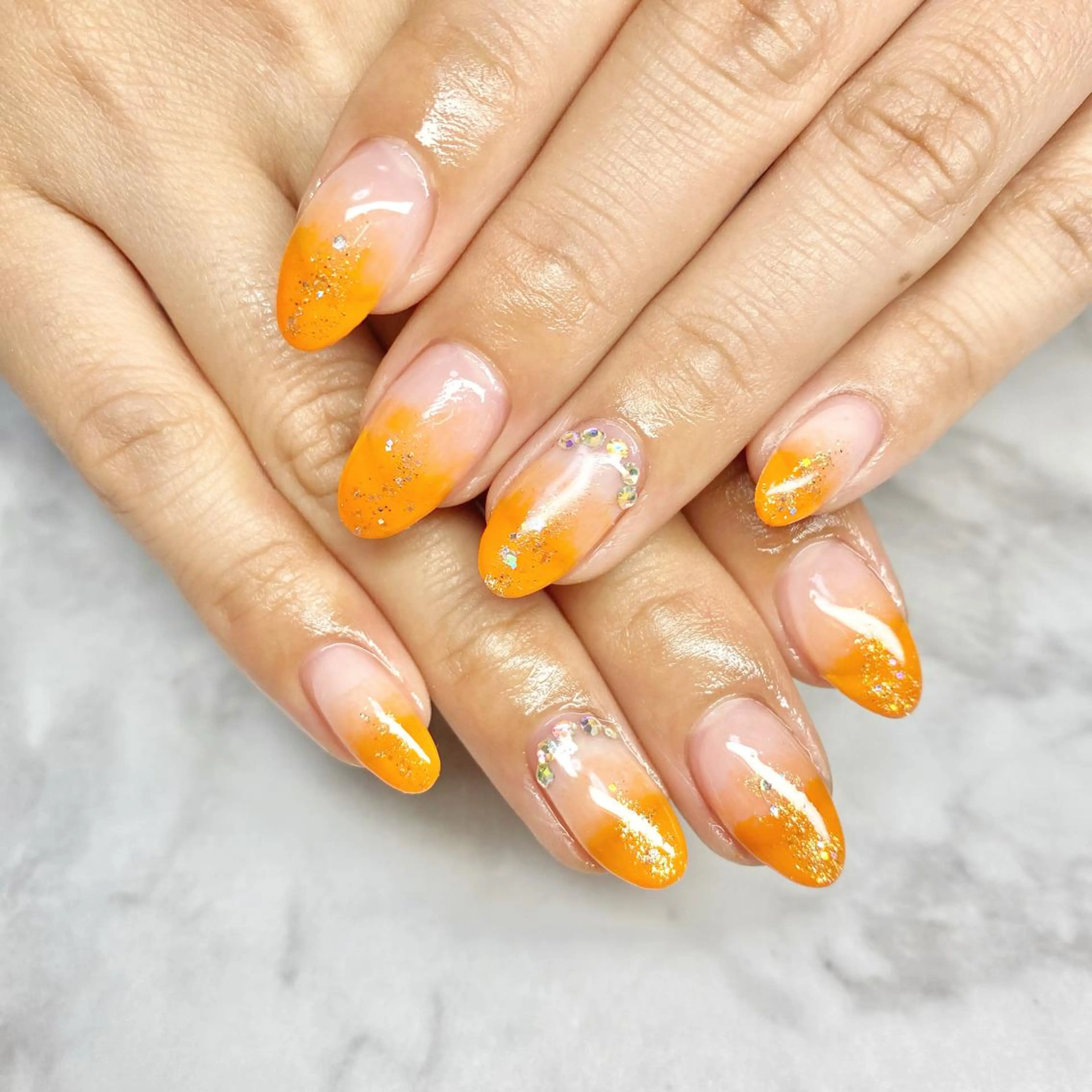 シンプルネイル(アート2本)オフ込の写真