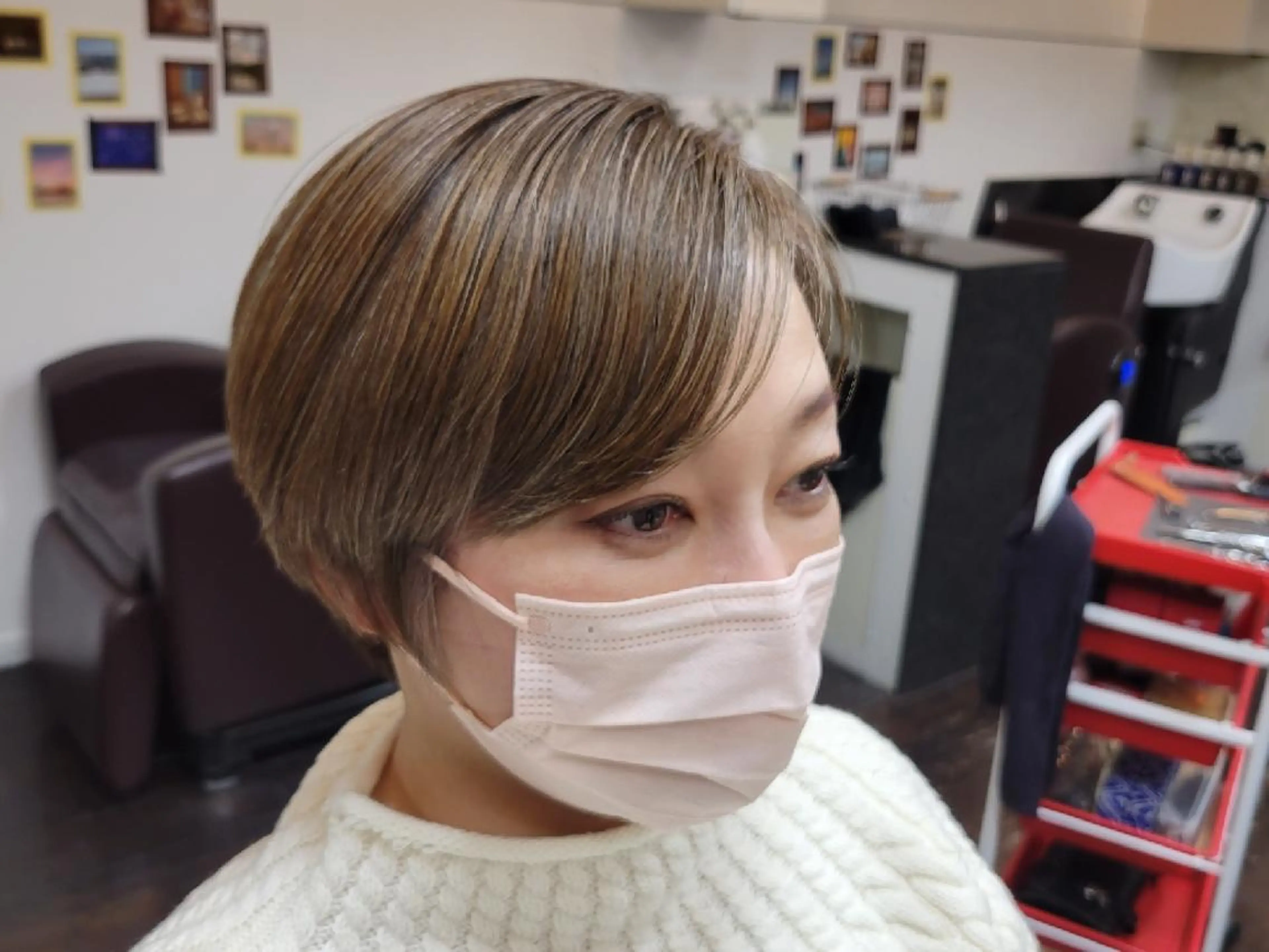 ショート ショートヘア カット ヘアカラー トリートメント 遠藤 史秋のヘアスタイル