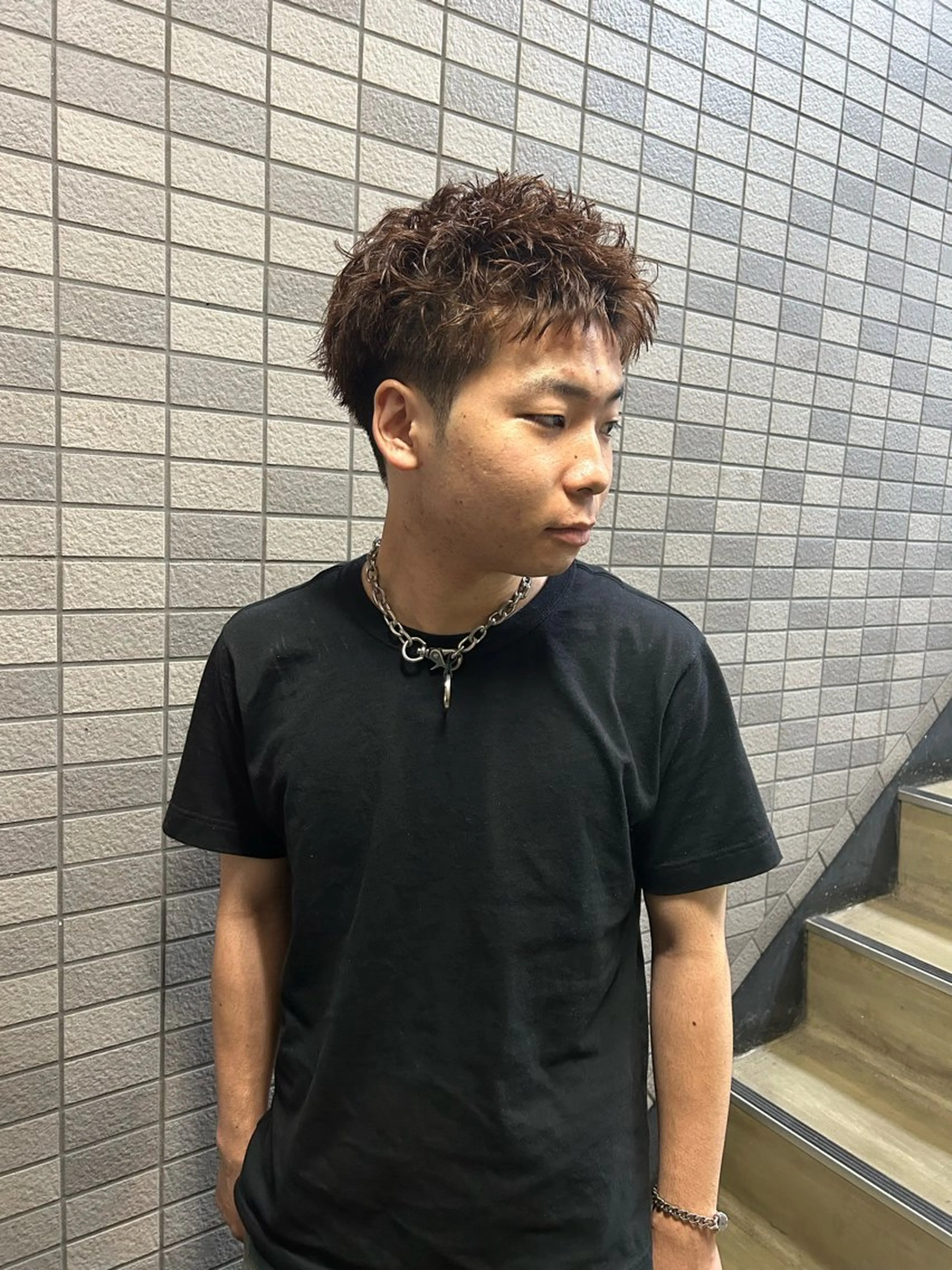 ショート パーマ メンズ メンズブリーチ メンズハイライト メンズインナーカラー メンズパーマ プードルパーマ カット パーマ トリートメント charme所属・💈メンズ特化 /伊藤大輝💈のヘアスタイル