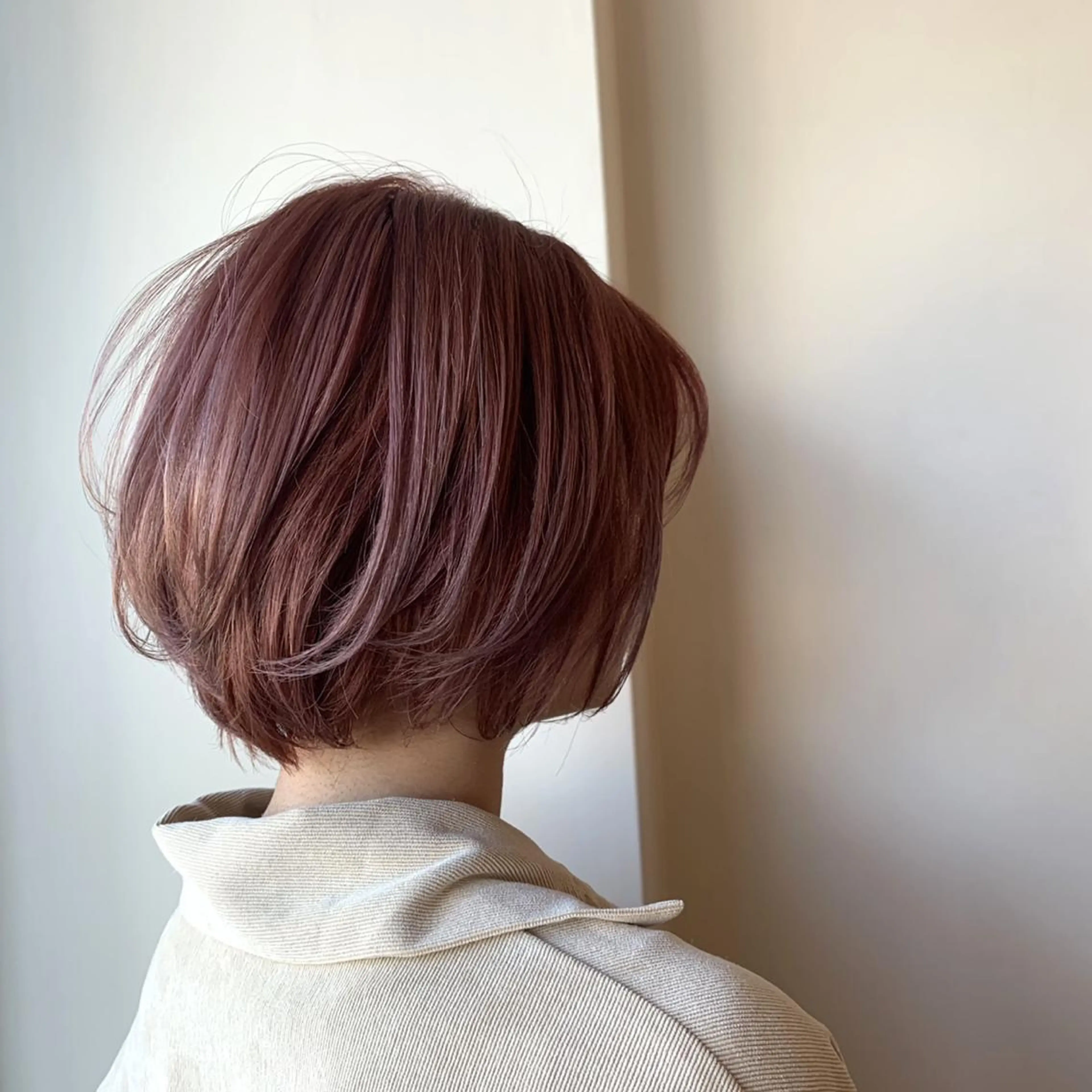 ショート カラー ヘアカラー ボブウルフ／ボブ Satsuki【名駅のヘアスタイル