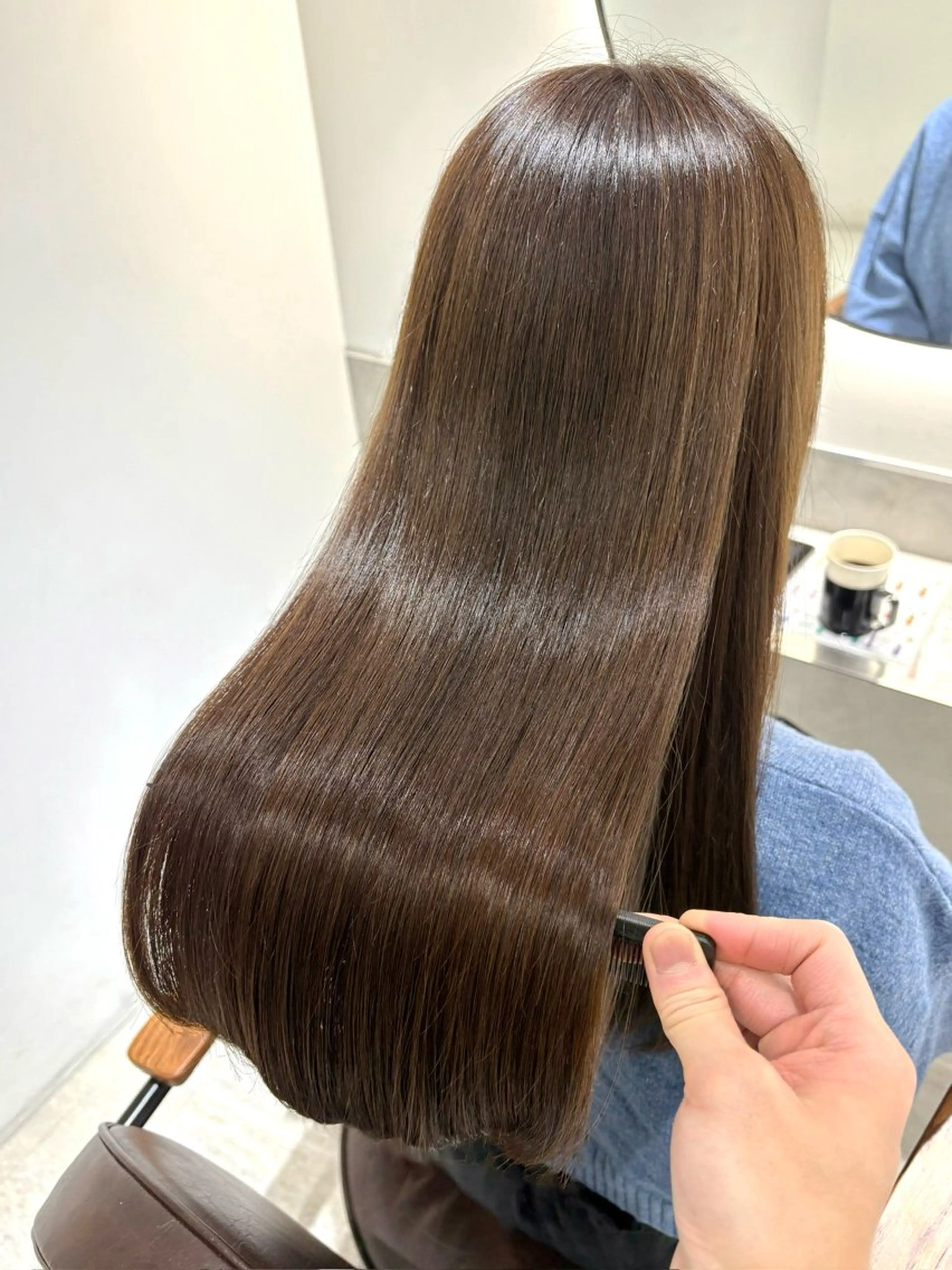 ロング 縮毛矯正 トリートメント eN° by youres hair 銀座店【エン バイ ユアーズヘア】所属・髪質改善&縮毛矯正 🍀本木ヨシヒサのヘアスタイル