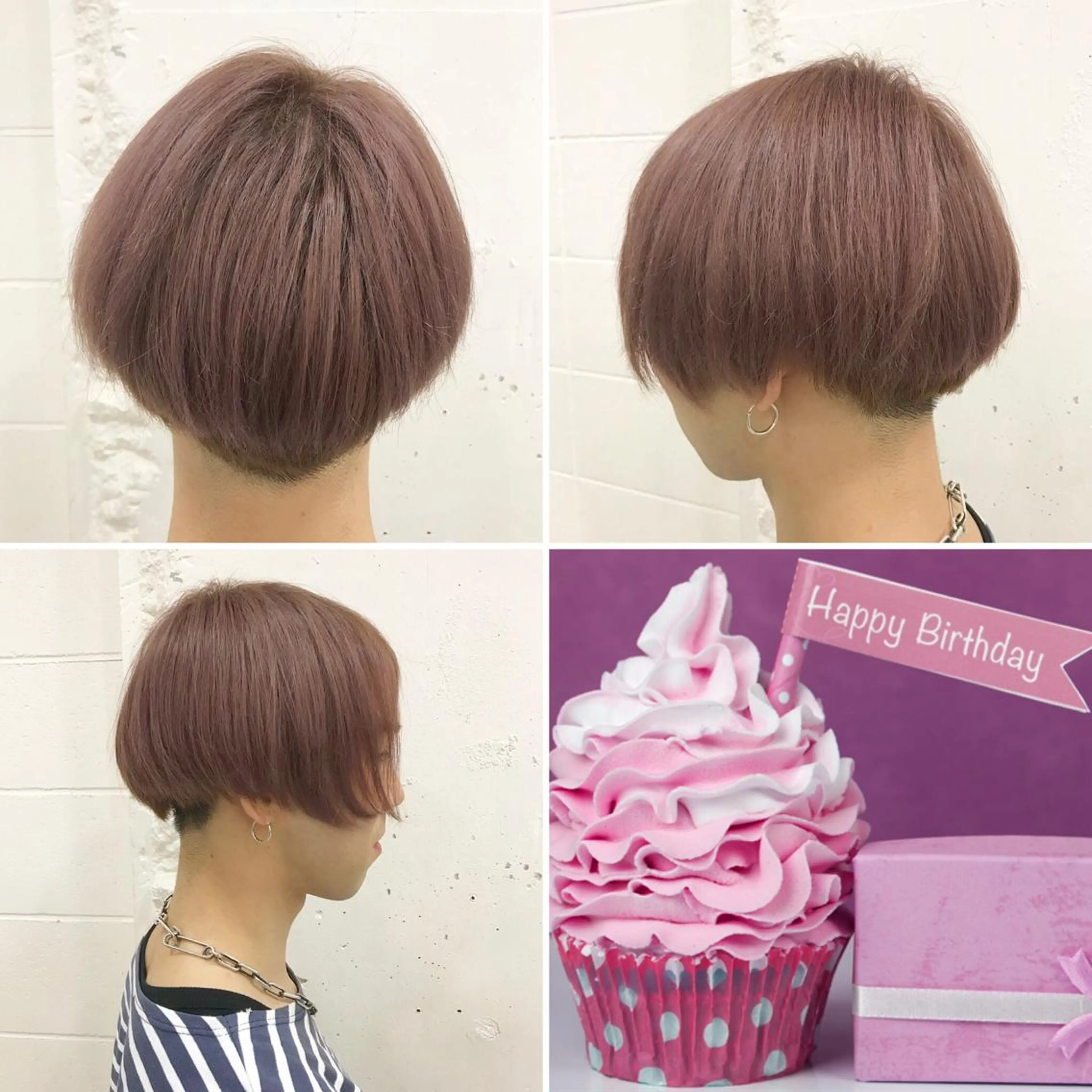 ショート カラー メンズ メンズブリーチ アッシュ ブリーチ 透明感カラー ピンクカラー ヘアカラー トリートメント "PEPPU "所属・派手髪、ハイトーン ショートヘアShinのヘアスタイル